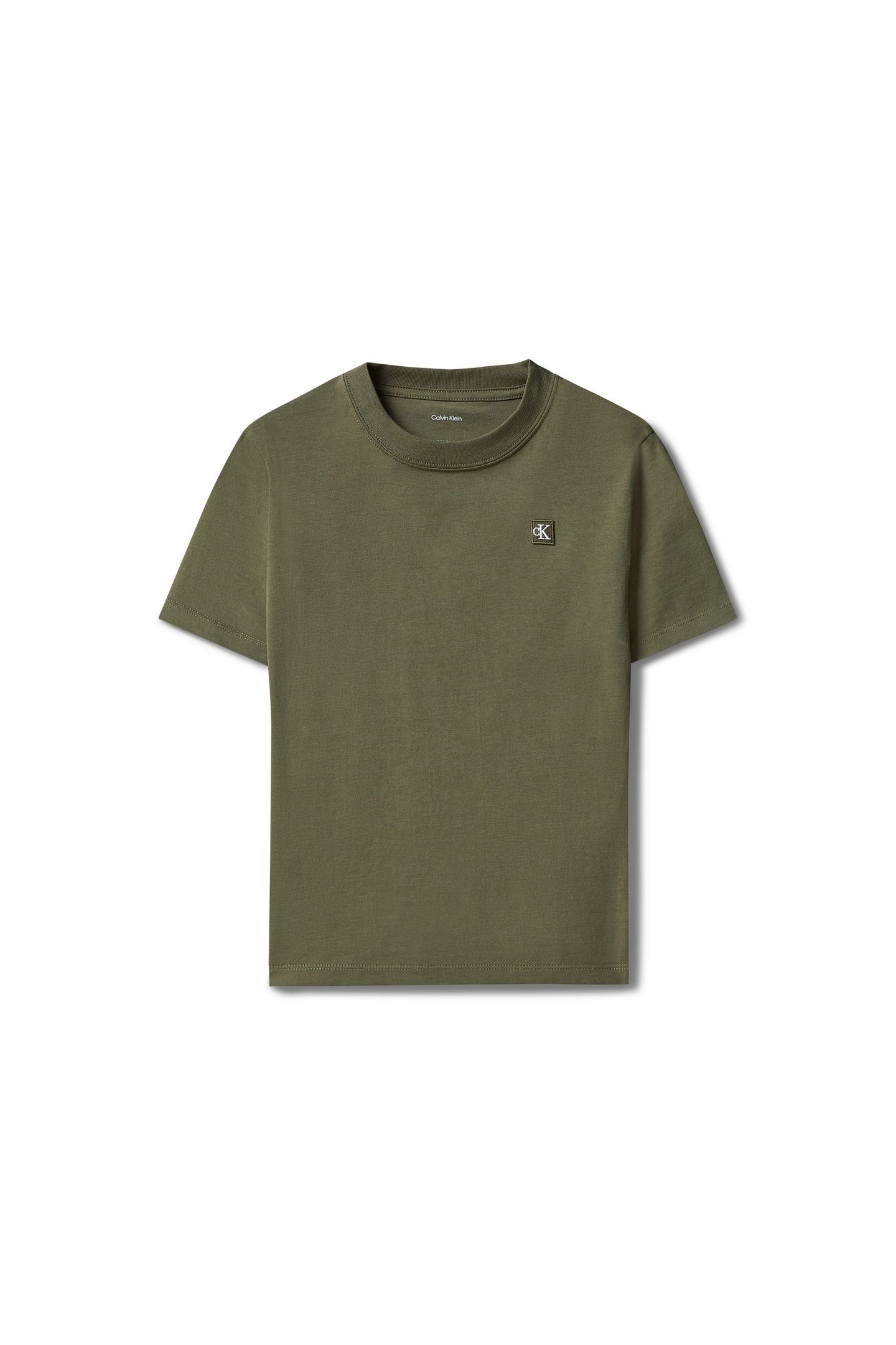 UNISEX MINI BADGE REGULAR T-SHIRT DUSTY OLIVE 5
