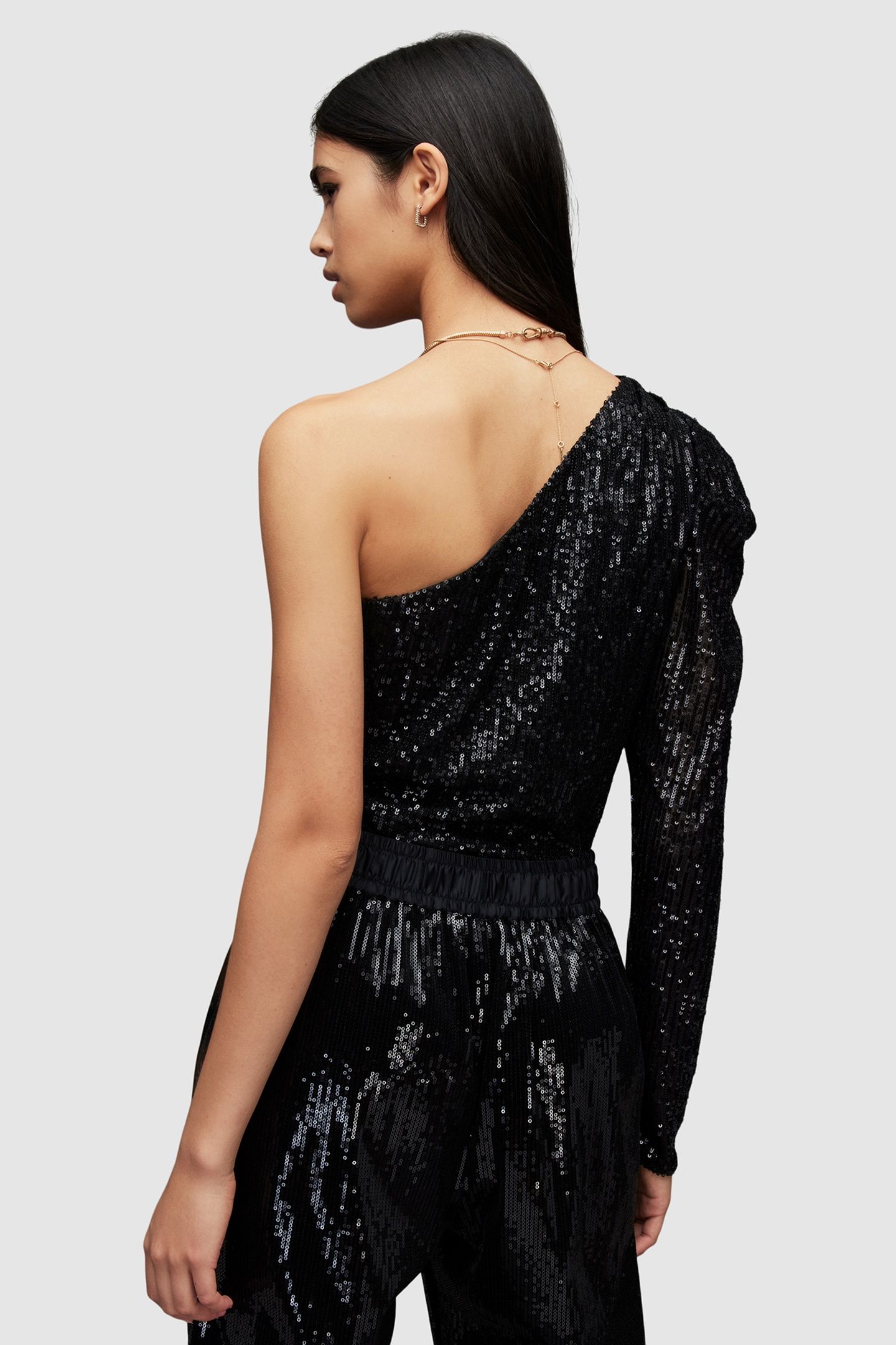 DAPHNE SEQUIN BODYSU BLACK 5