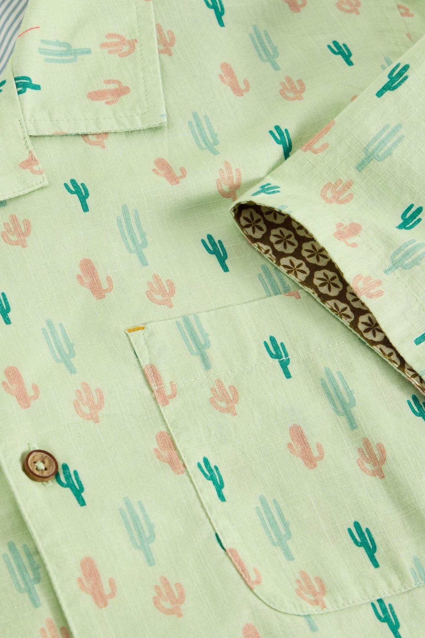 MINI CACTUS SS PRINTED SHIRT GREEN PRINT 6