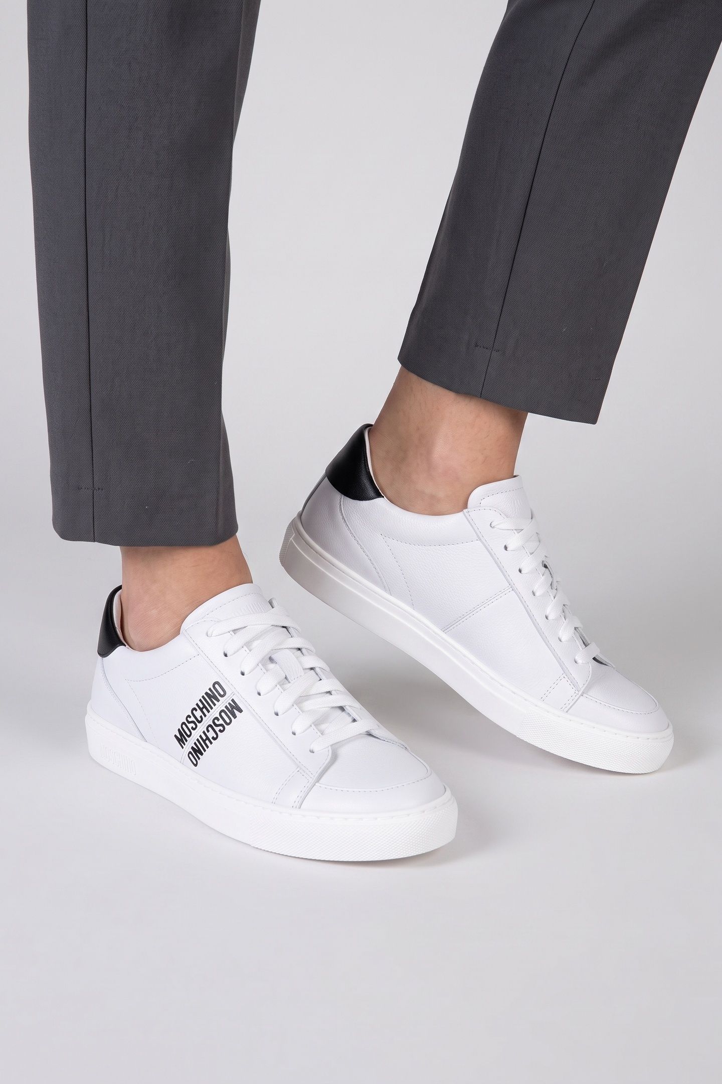 CALFSKIN SNEAKERS WHITE 3