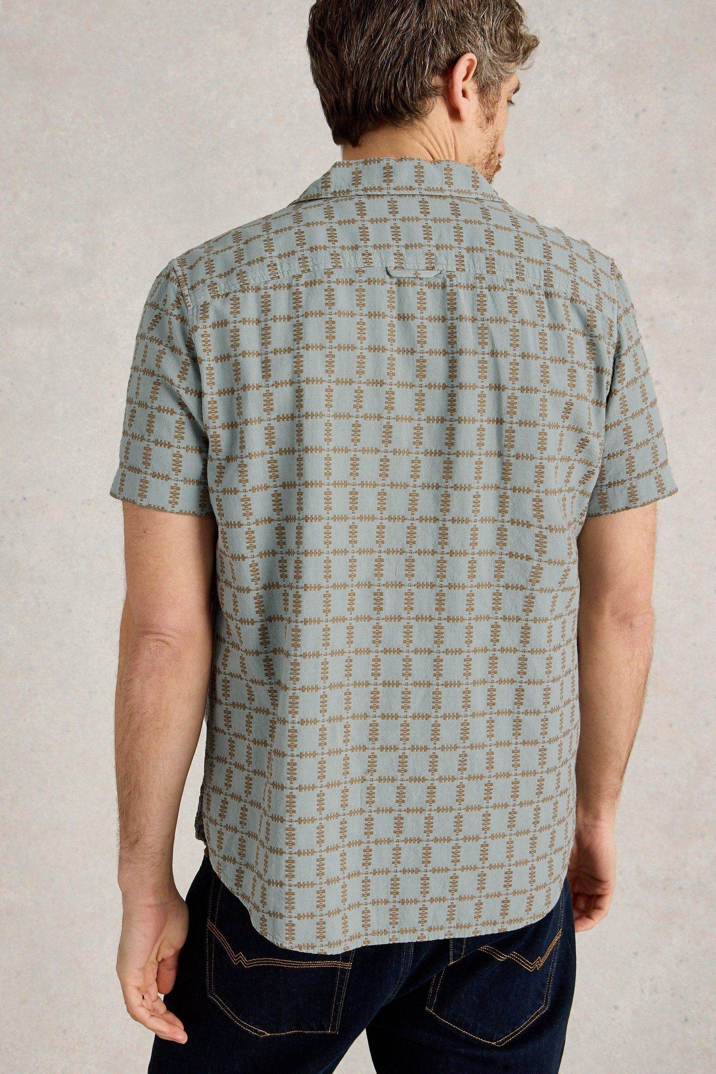 SS OVERDYE CHECK SHIRT LIGHT BLUE 2