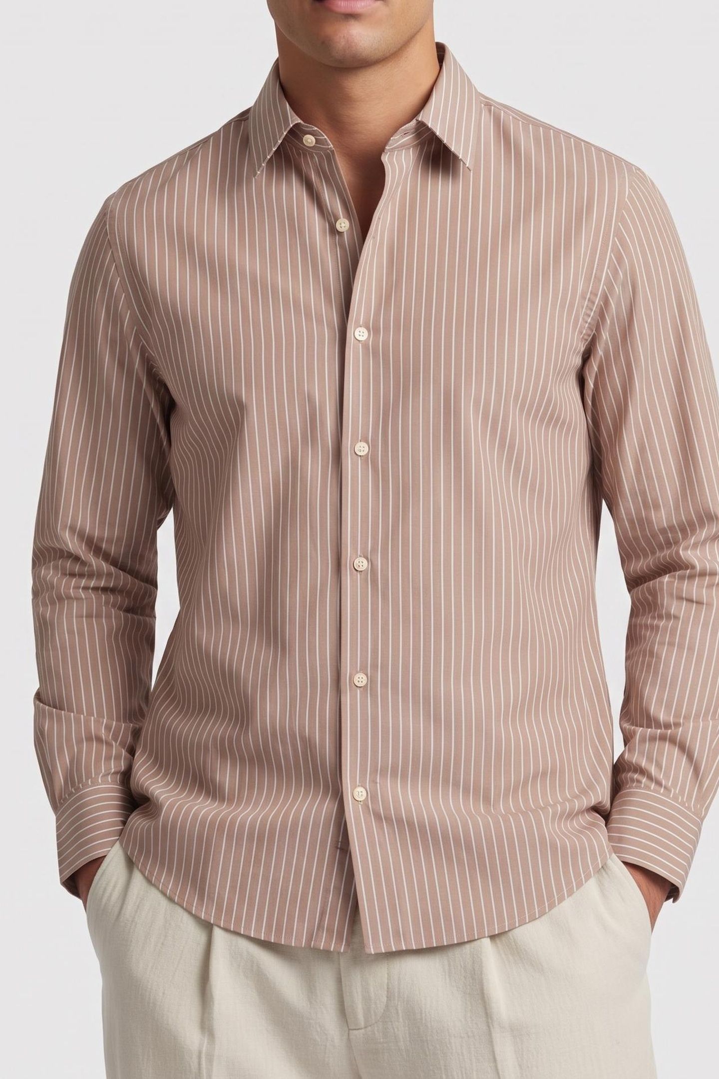 LS STRIPE SUPIMA SHIRT AMPHORA 1