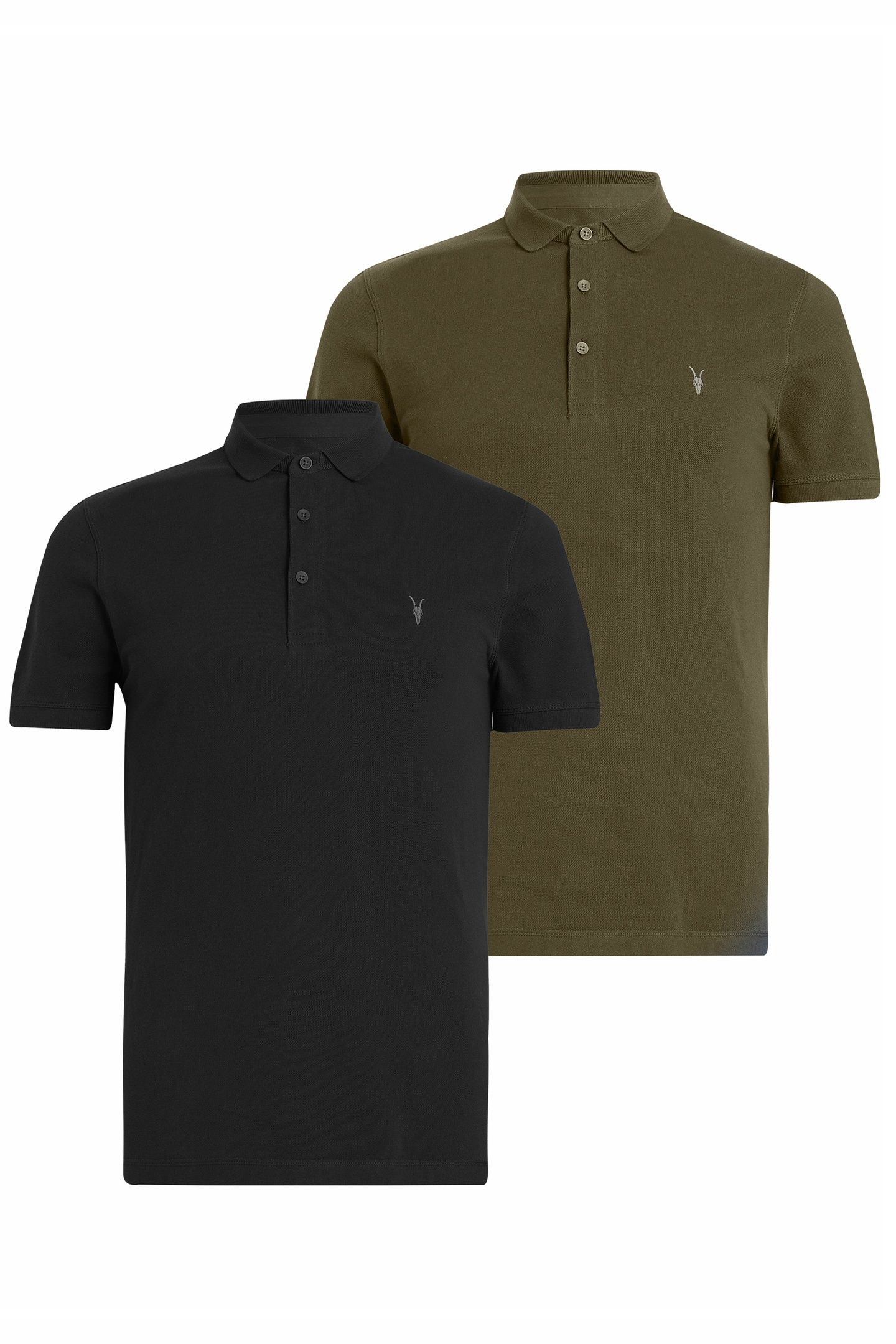 REFORM SS POLO 2 PAC JET BLK/IVY GRN 1
