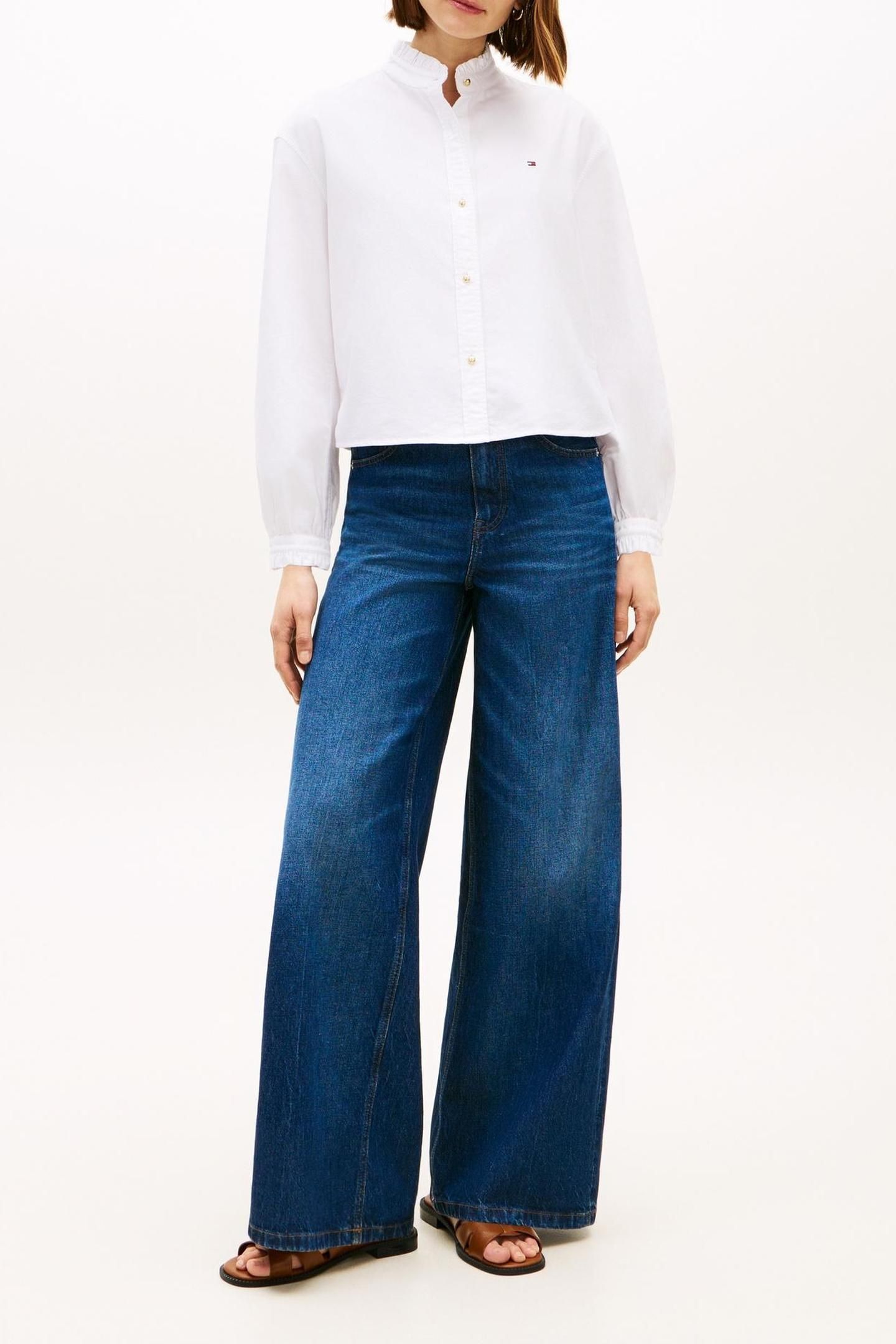OXFORD CROP RUFFLE OPTIC WHITE 2