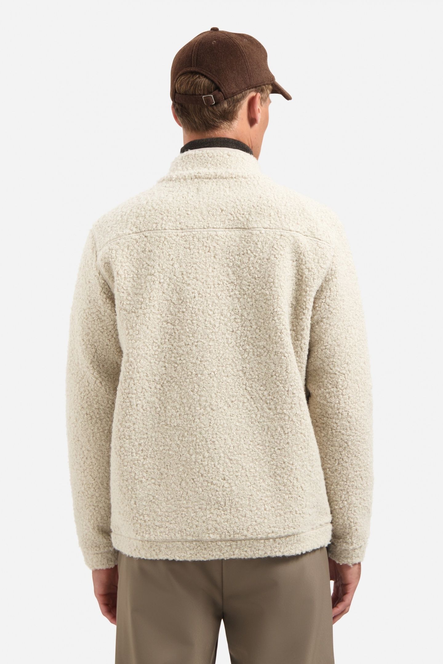 SWEATER FULL ZIP TEDDY SAND 3