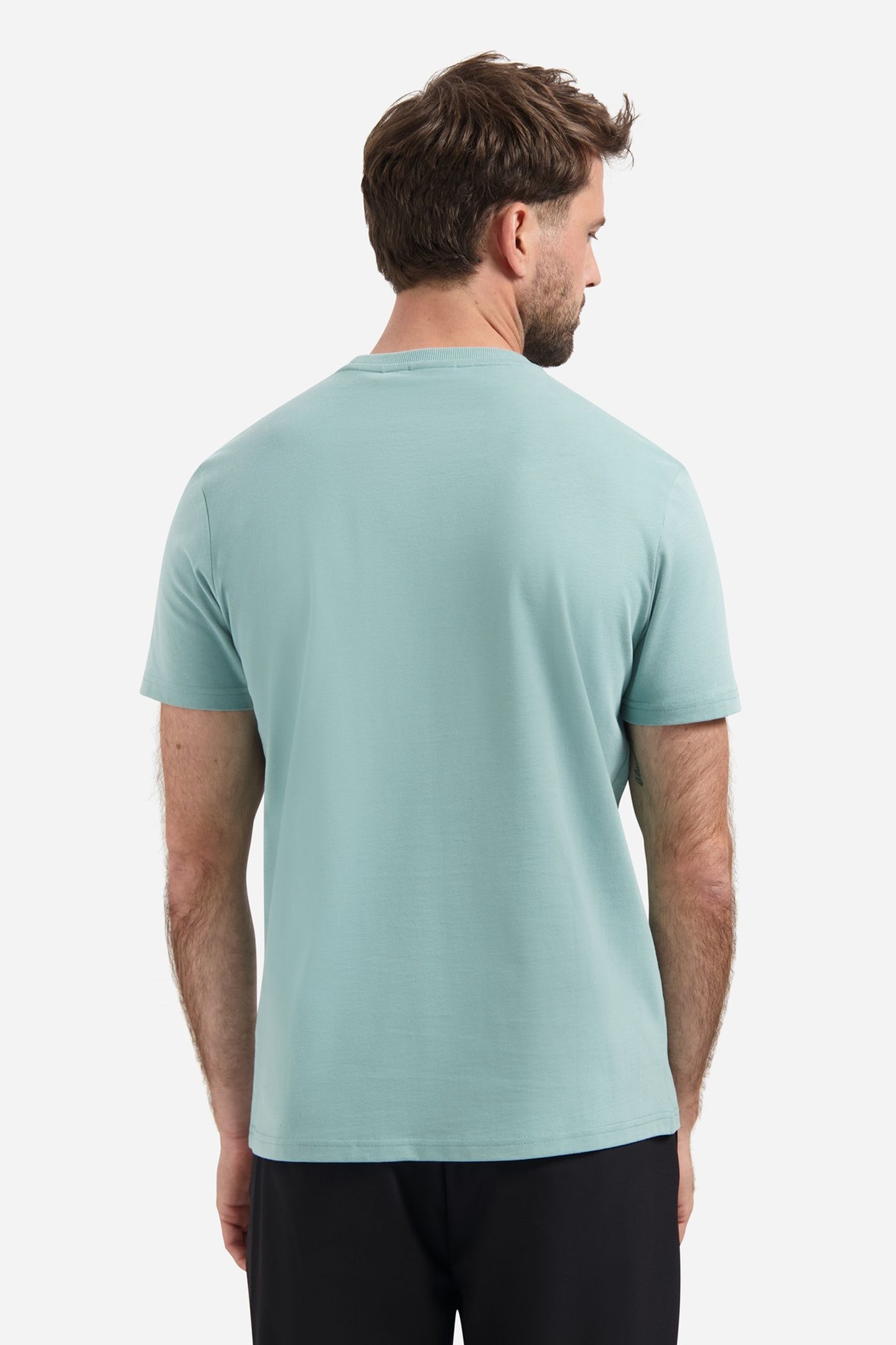 T-SHIRT CREWNECK PEACHED SEABLUE 2