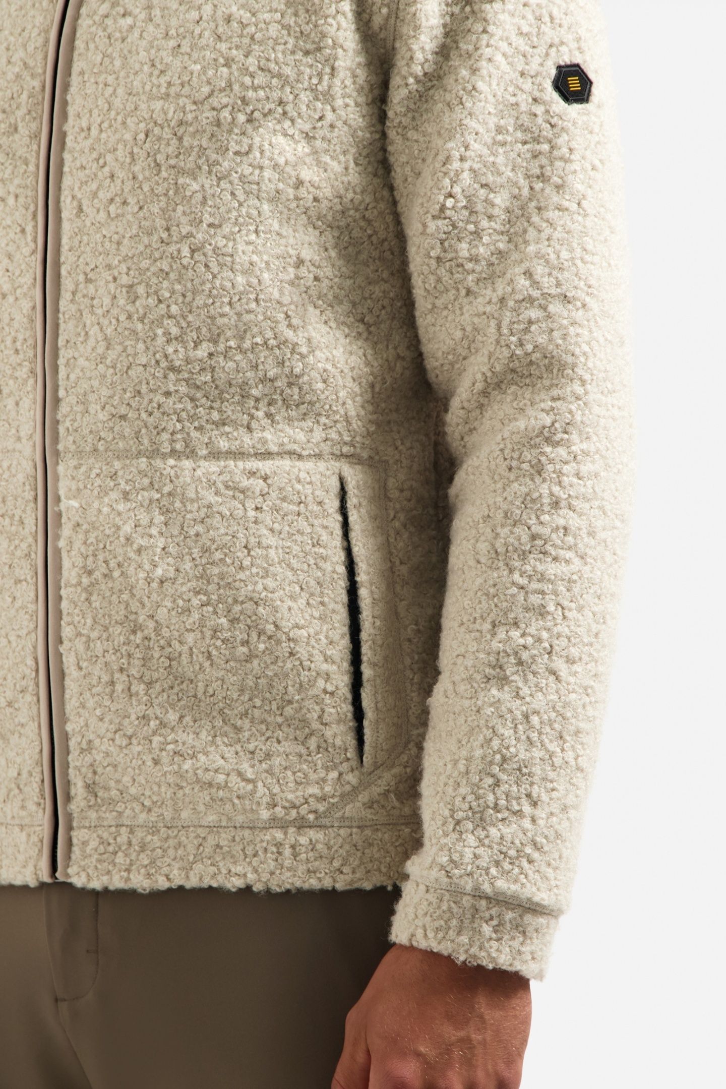 SWEATER FULL ZIP TEDDY SAND 6