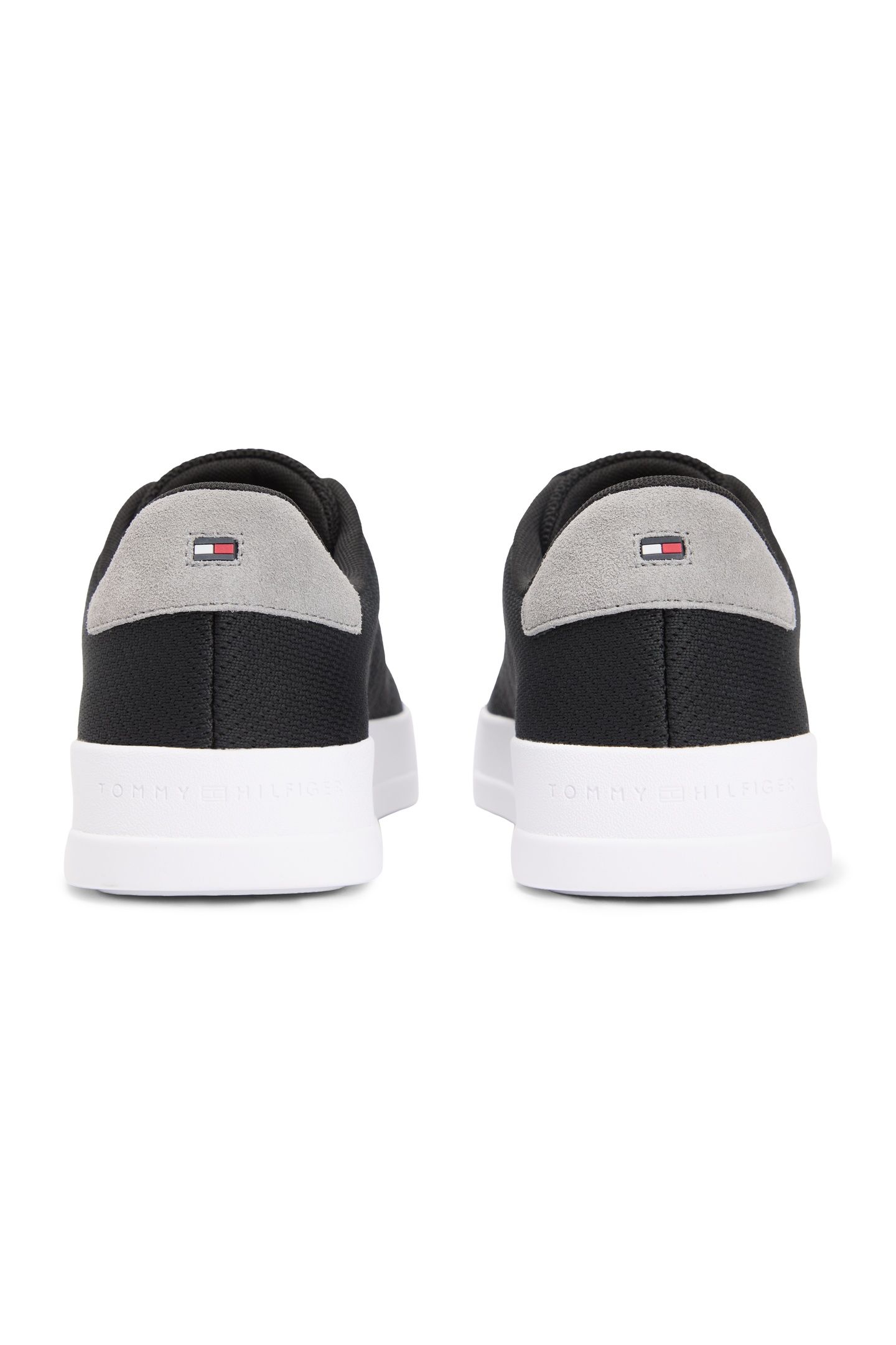 LOGO KNIT COURT TRAINERS BLACK 4