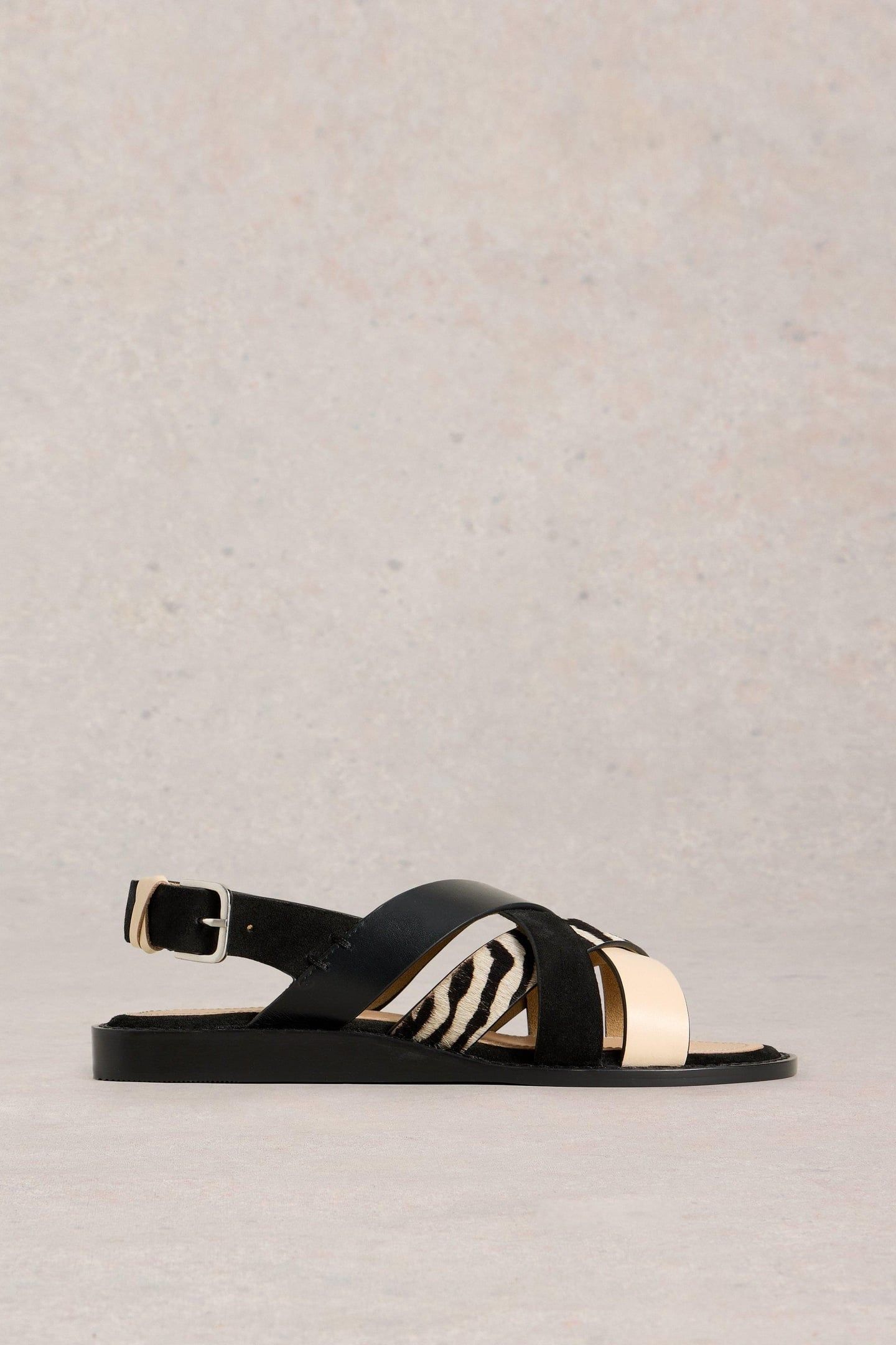 HOLLY MINI WEDGE SANDAL PURE BLACK 1