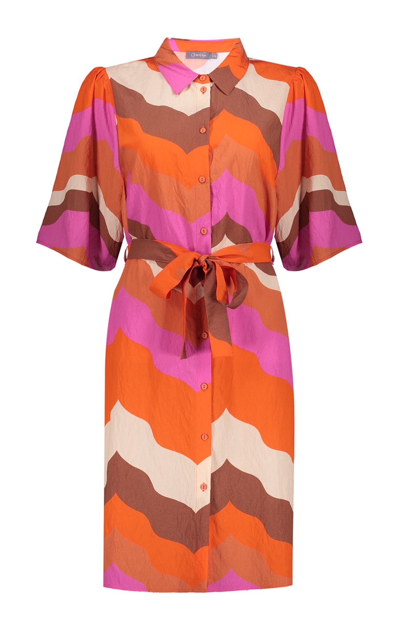 DRESS ECRU/BROWN/CASSIS 1