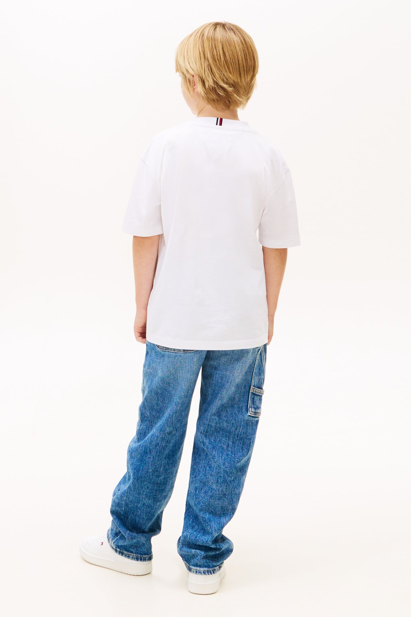 BOYS HERITAGE PRINTED FLAG WHITE 2