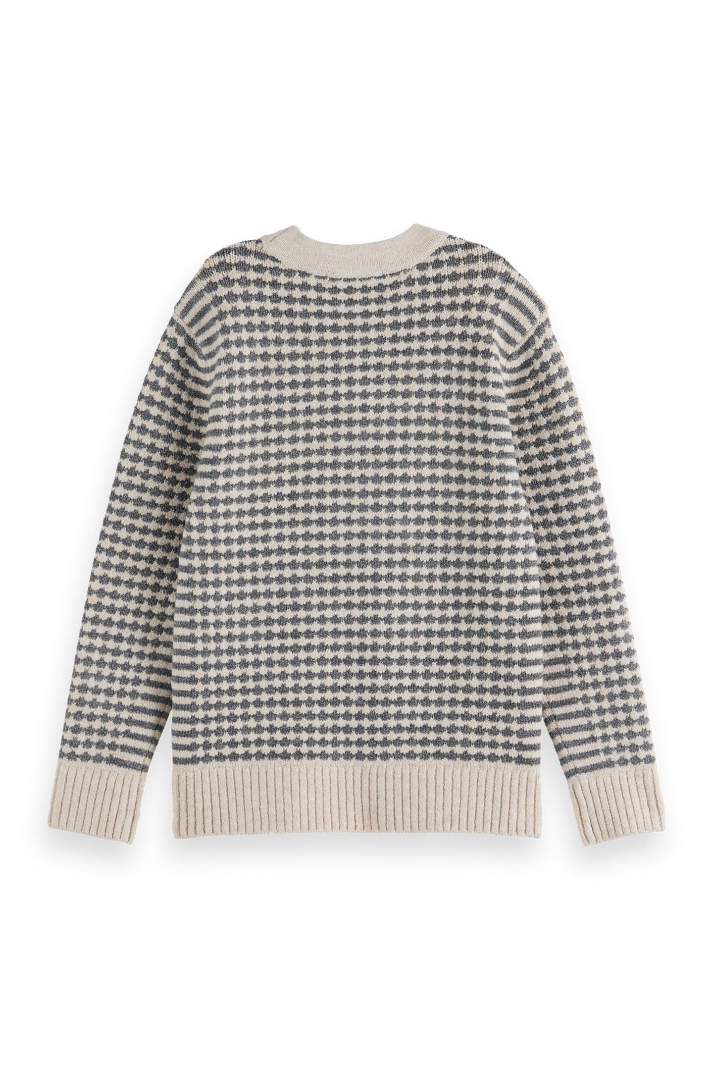BOYS REGULAR-FIT CHENILLE PULLOVER GREY MELANGE/ EGGNOG 1