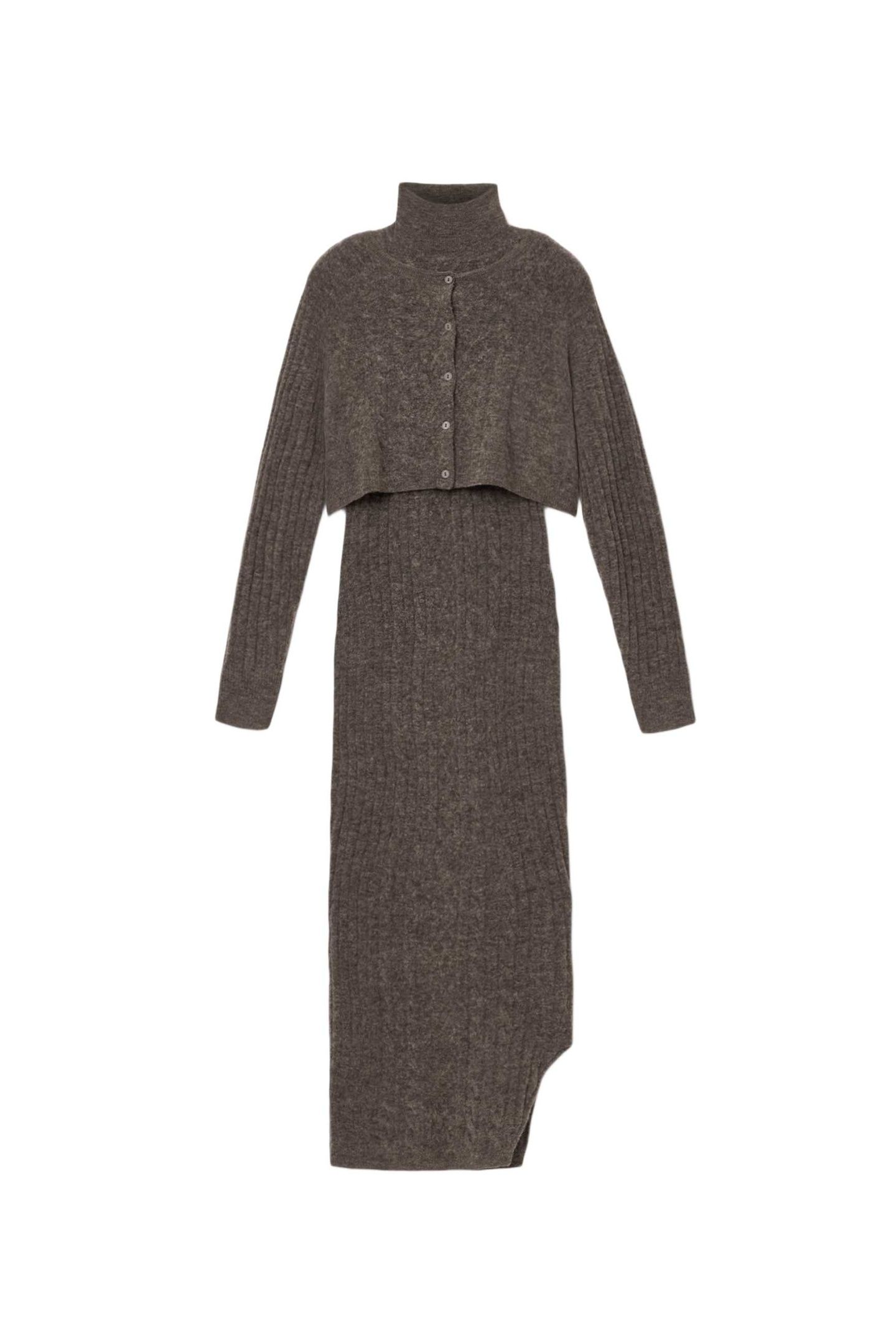 SABINE DRESS FAWN BROWN 7