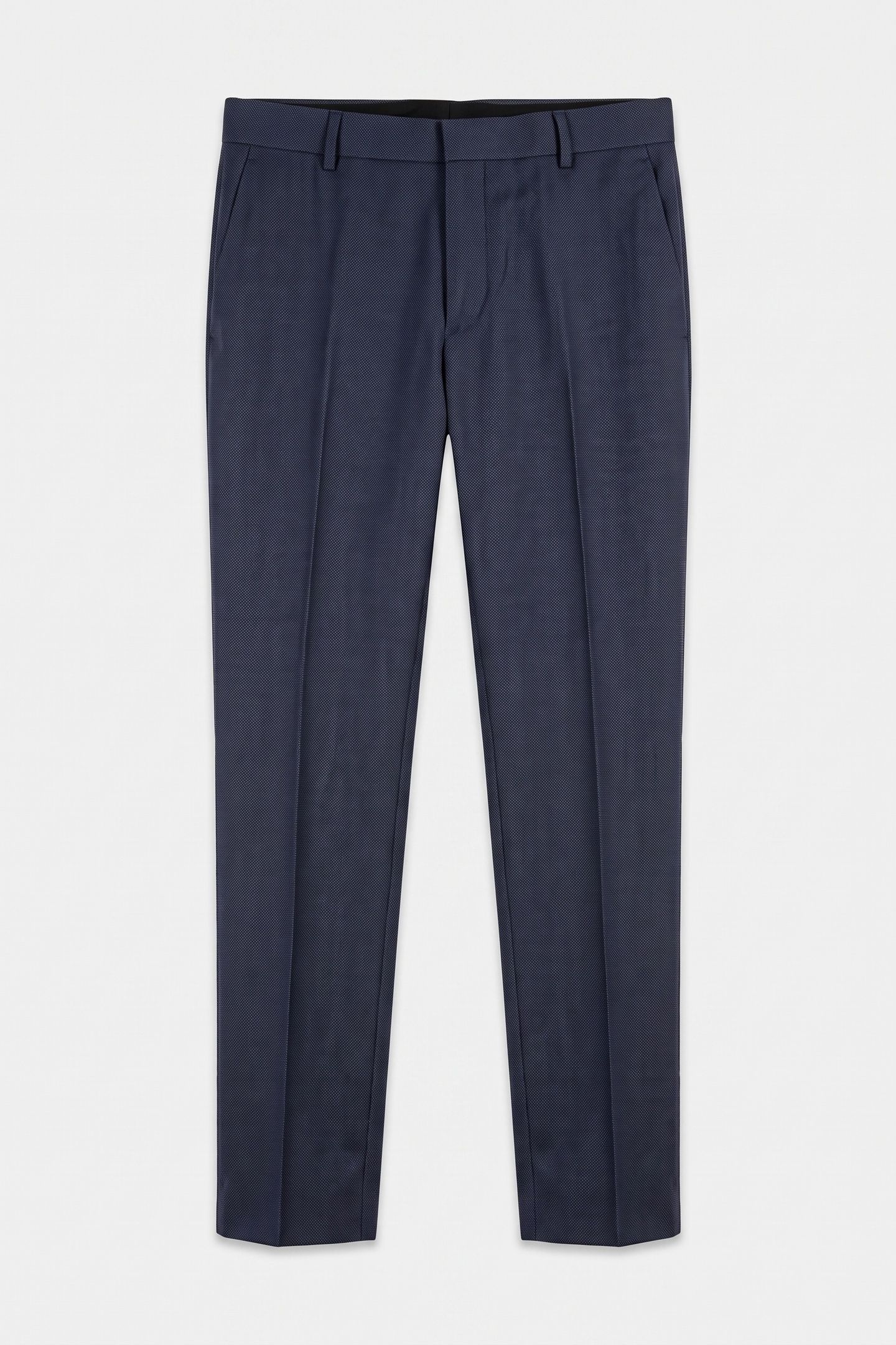 MICRO DOT SLIM TROUSERS DARK SLATE BLUE 3