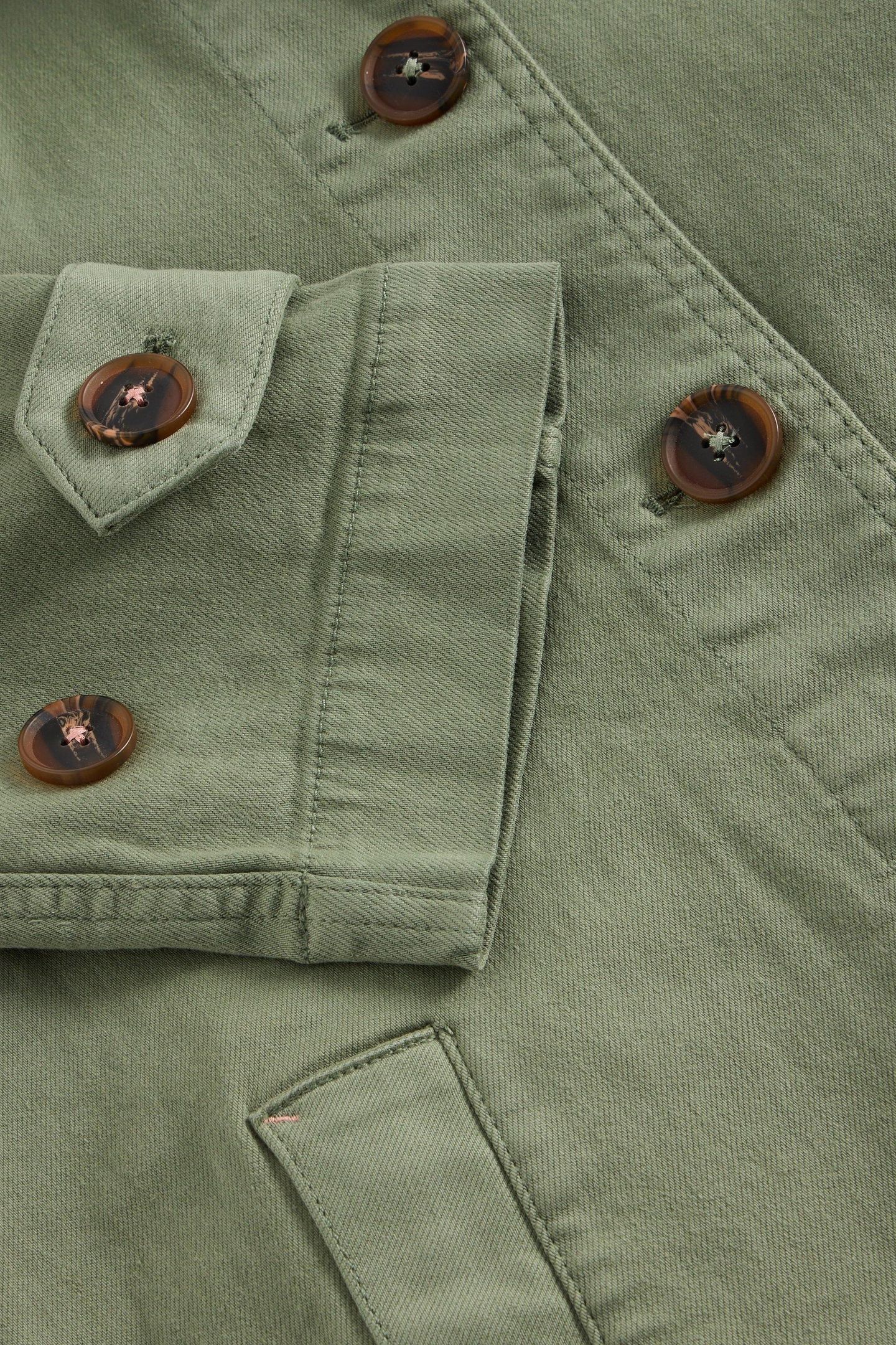 OAKLEIGH DENIM COAT MID GREEN 6