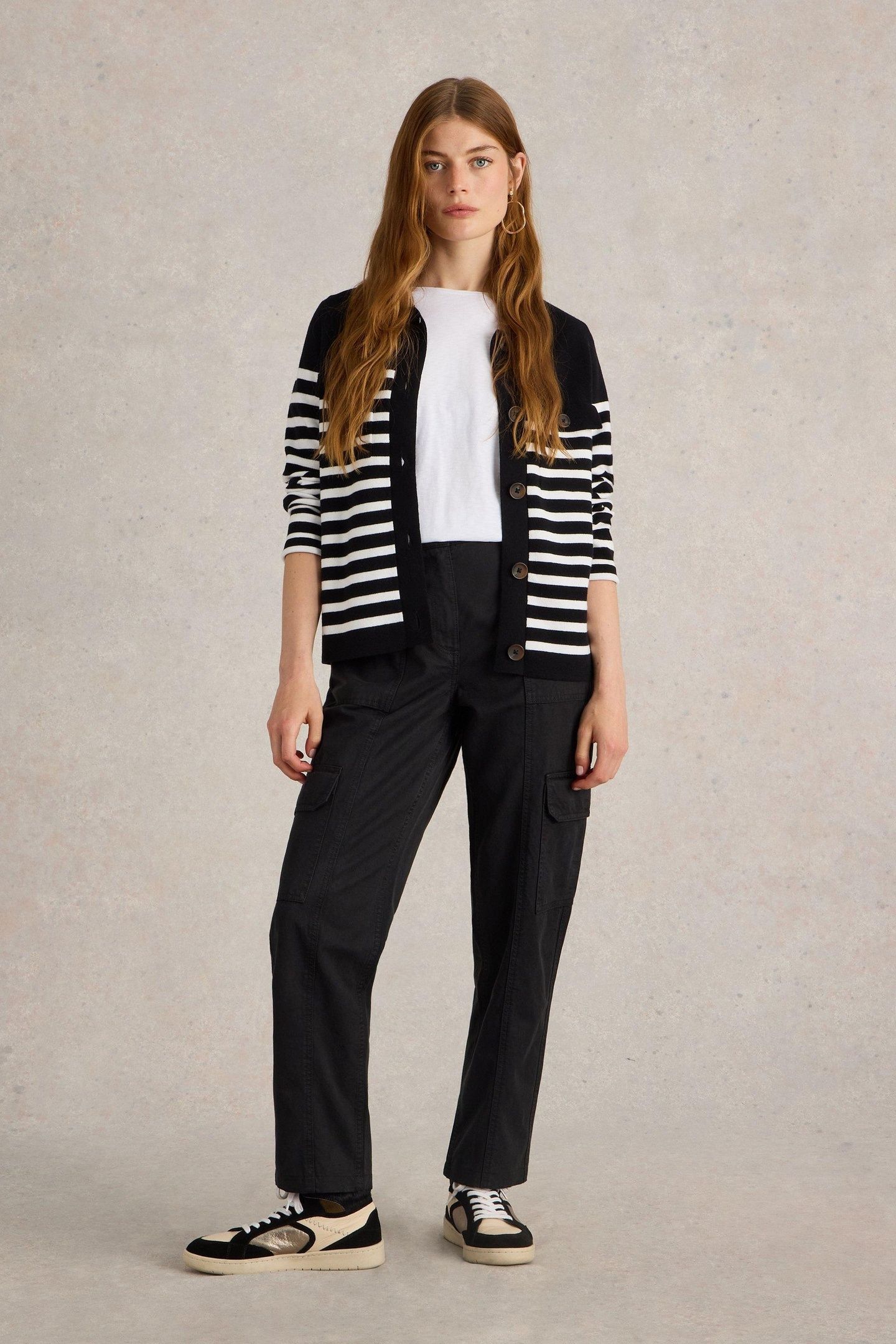 CLOVER CARGO TROUSER PURE BLACK 1