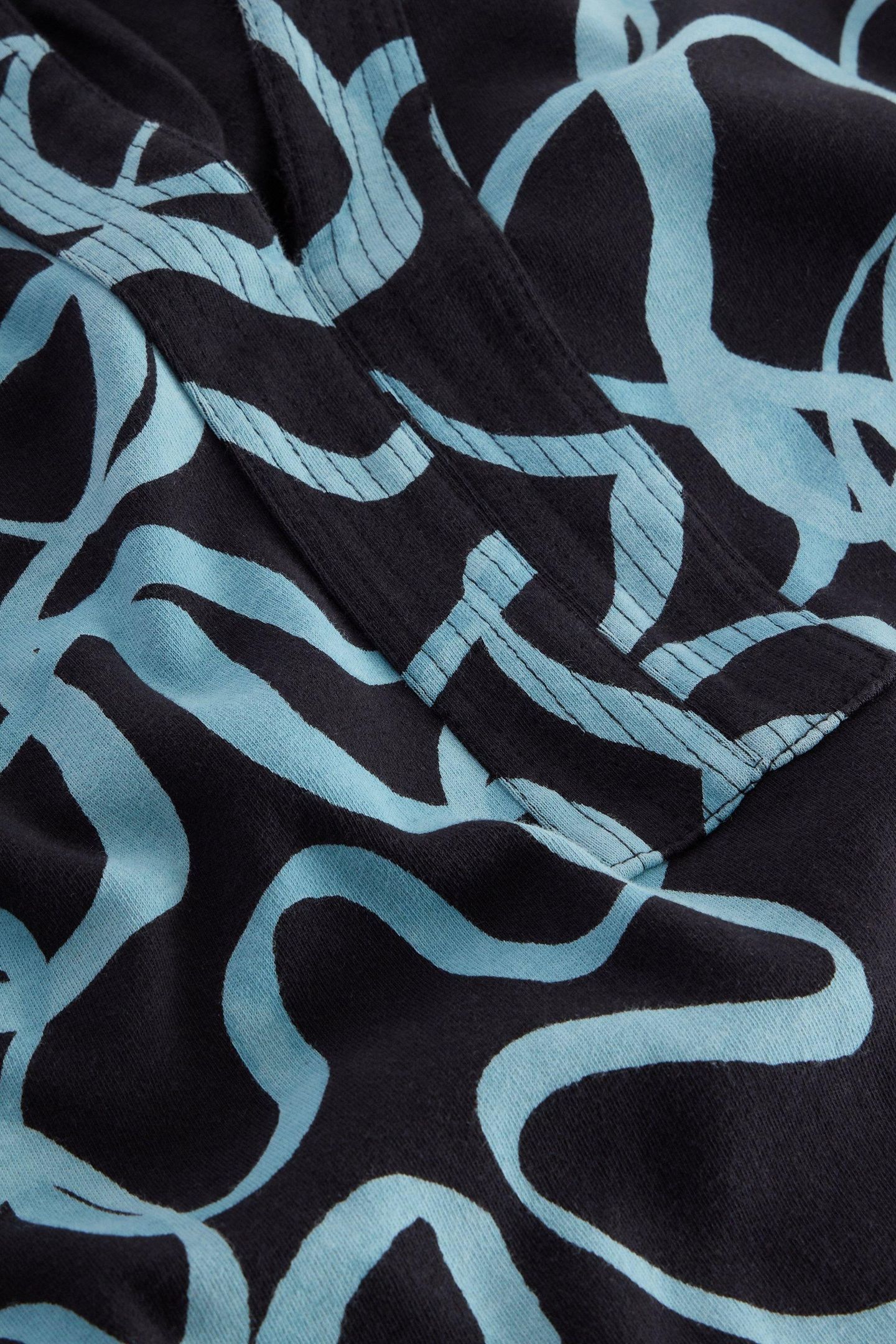 JUNE JERSEY DRESS BLACK PRINT 7