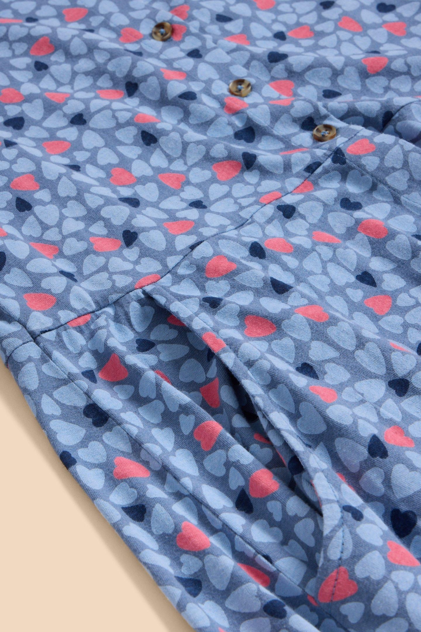 ADA JERSEY SHIRT DRESS BLUE MULTI 7