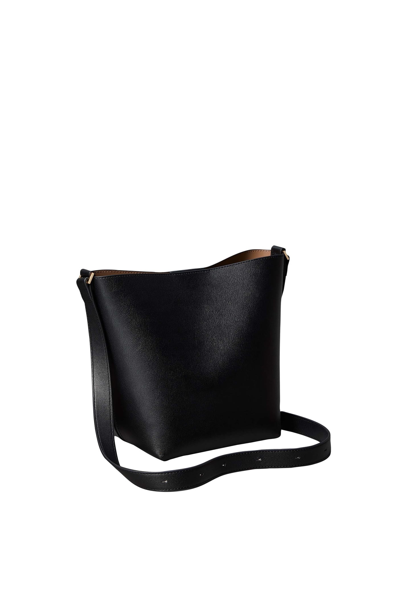 FOIL LOGO MEDIUM BUCKET BAG BLACK/TOASTED COCONUT 2
