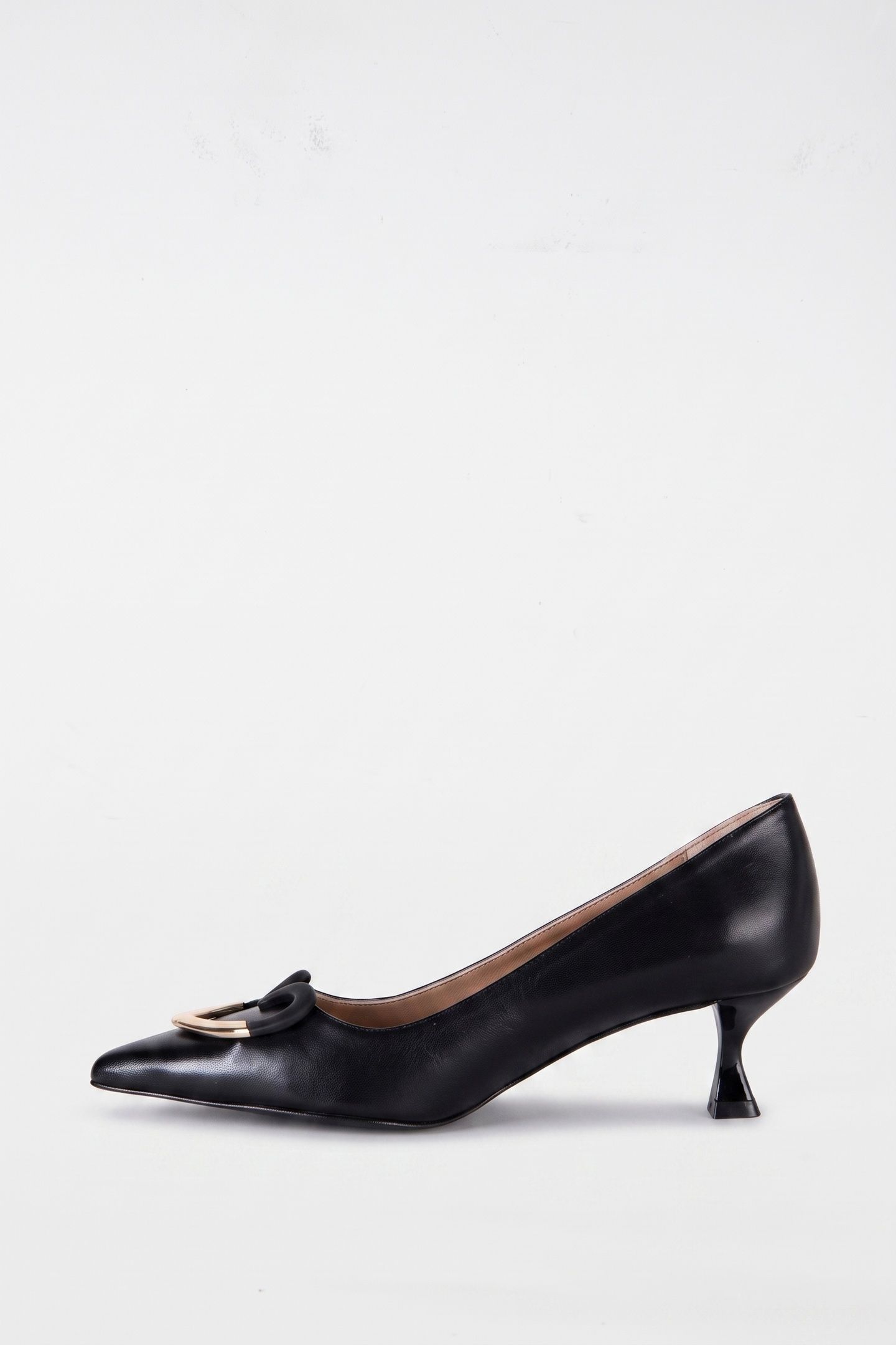 LOVE MOSCHINO HEART-PLAQUE PUMPS BLACK 2