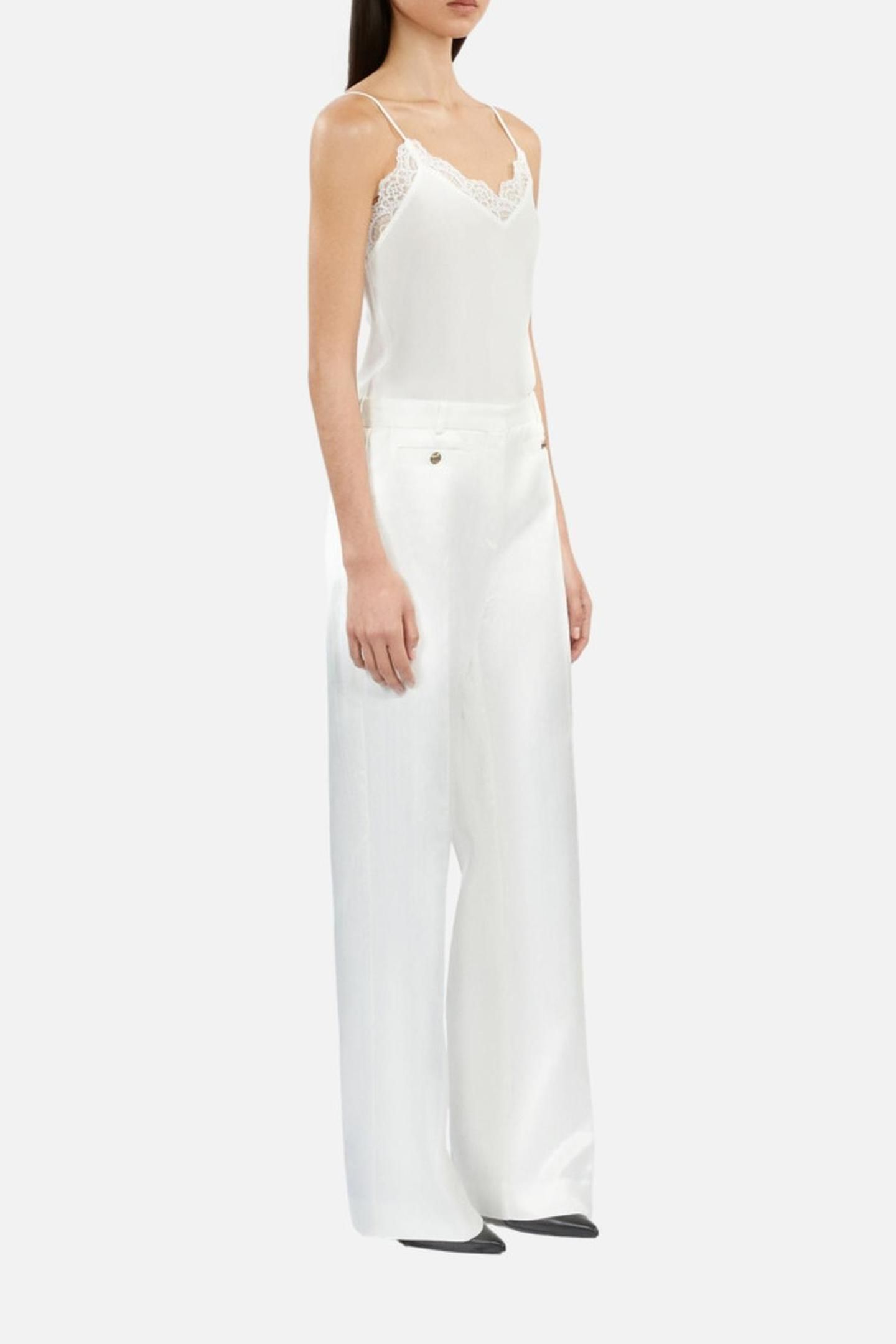 WIDE COSTUME TROUSERS WHITE 5