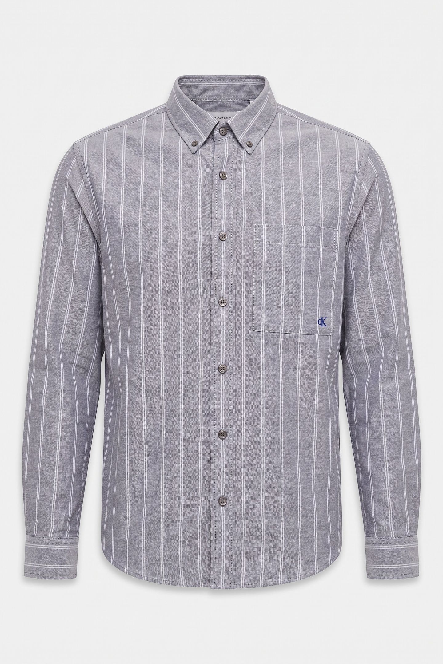 LS STRIPE OXFORD SHIRT HARLEM NIGHT BLUE 3