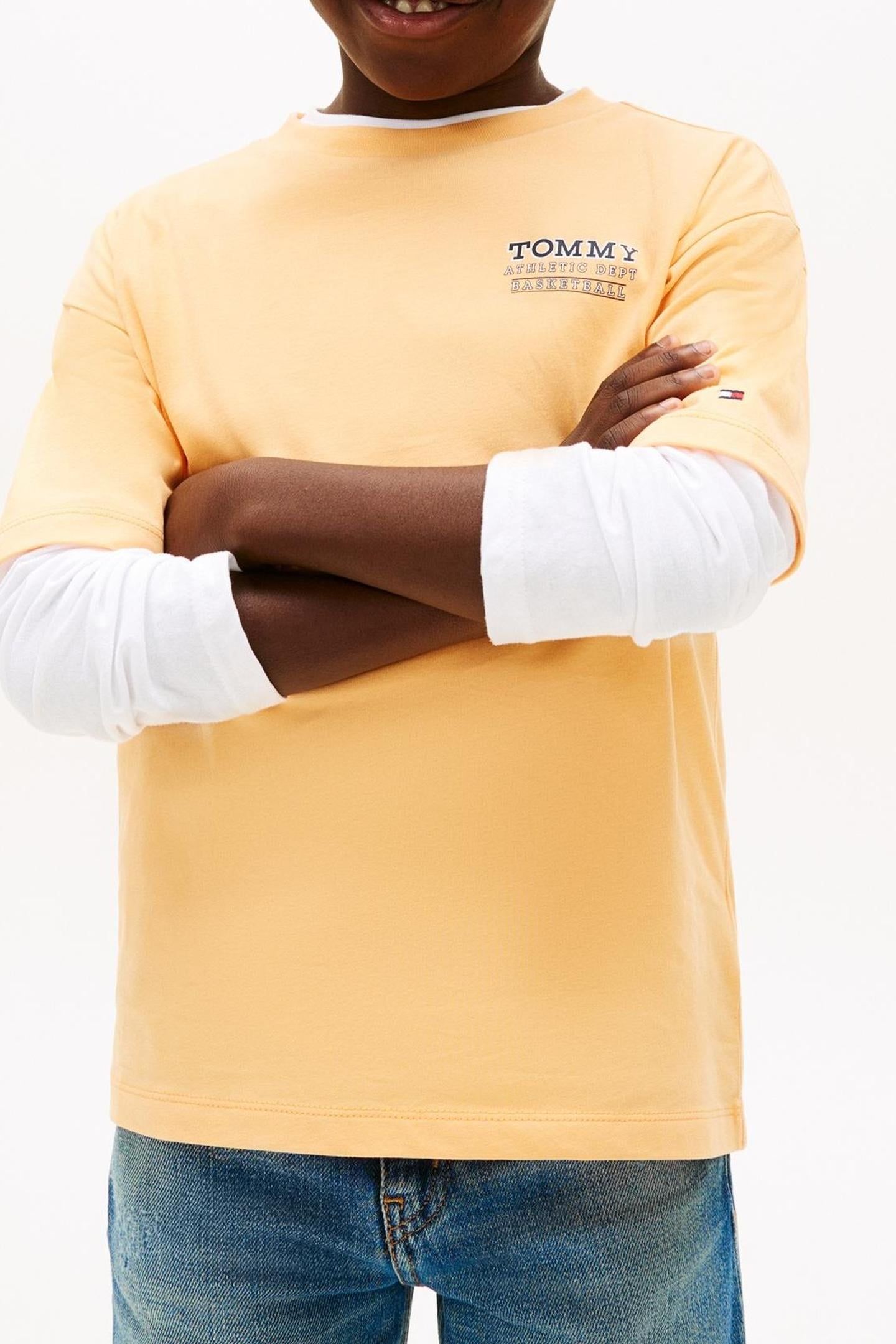 BOYS BASKETBALL GRAPHIC TEE FADED SUN KISS 3
