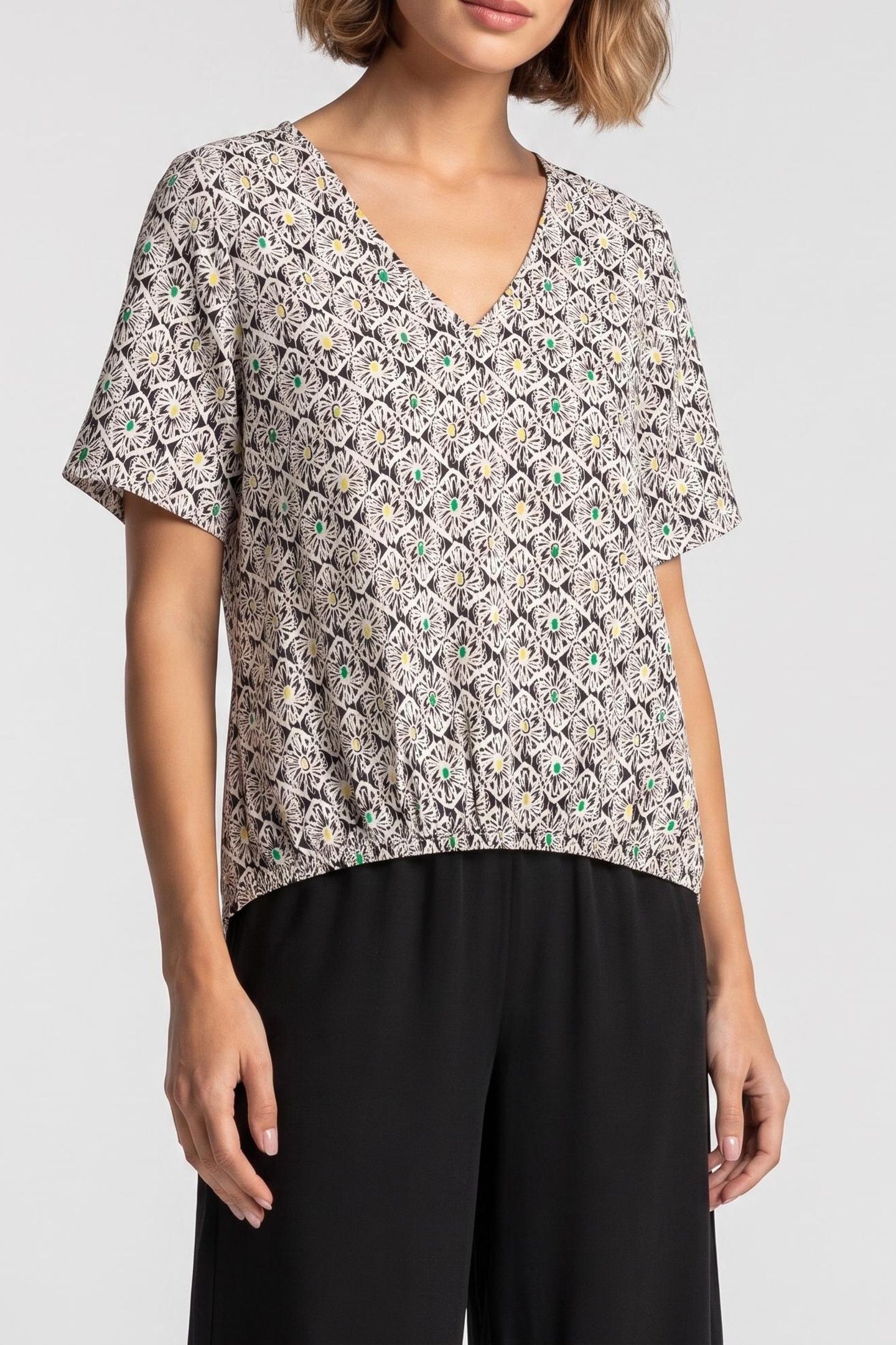 ALL OVER FLOWER PRINTED TOP MULTI COLOR 1
