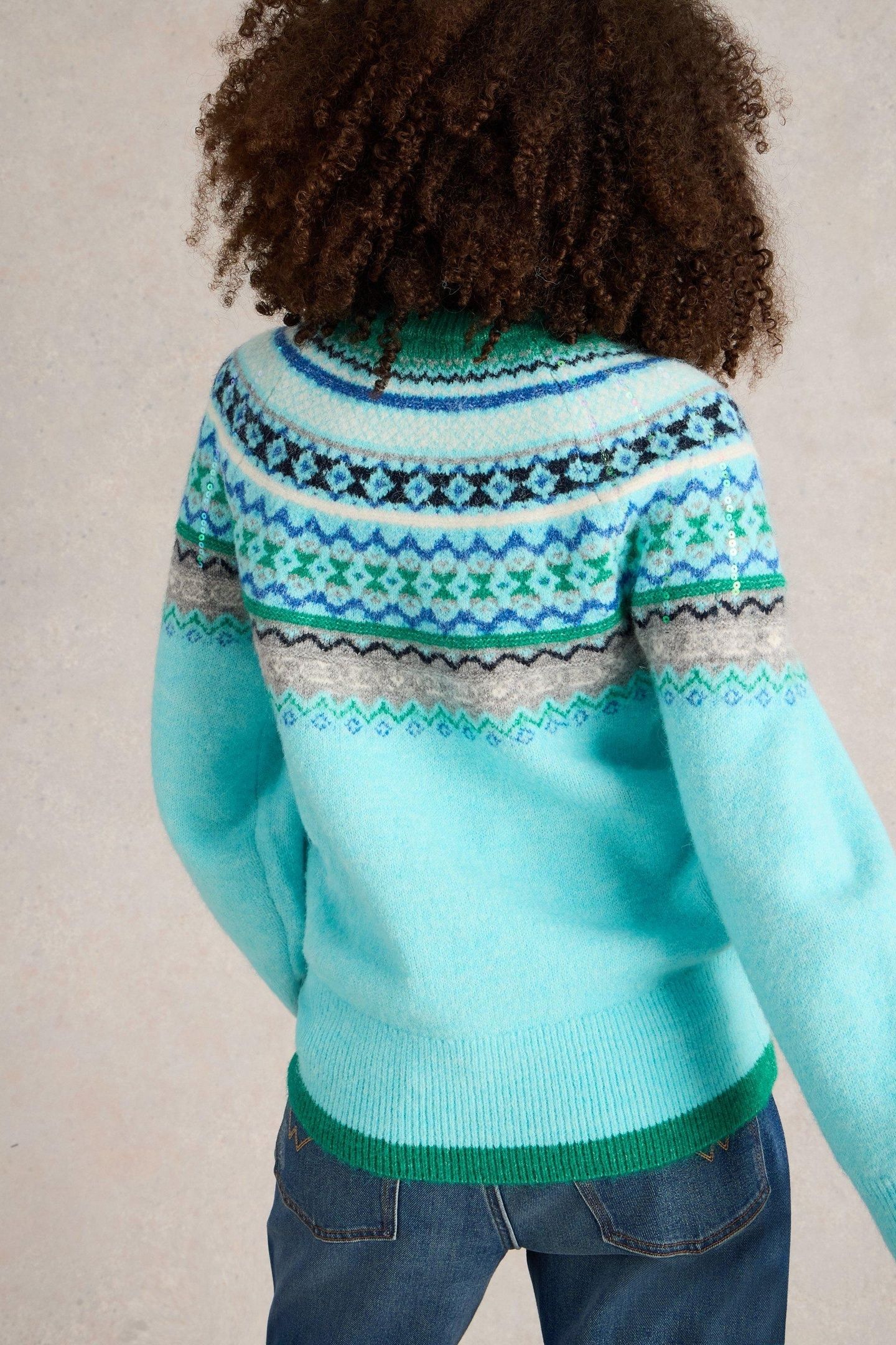FROSTED FAIRISLE JUMPER BLUE MULTI 2