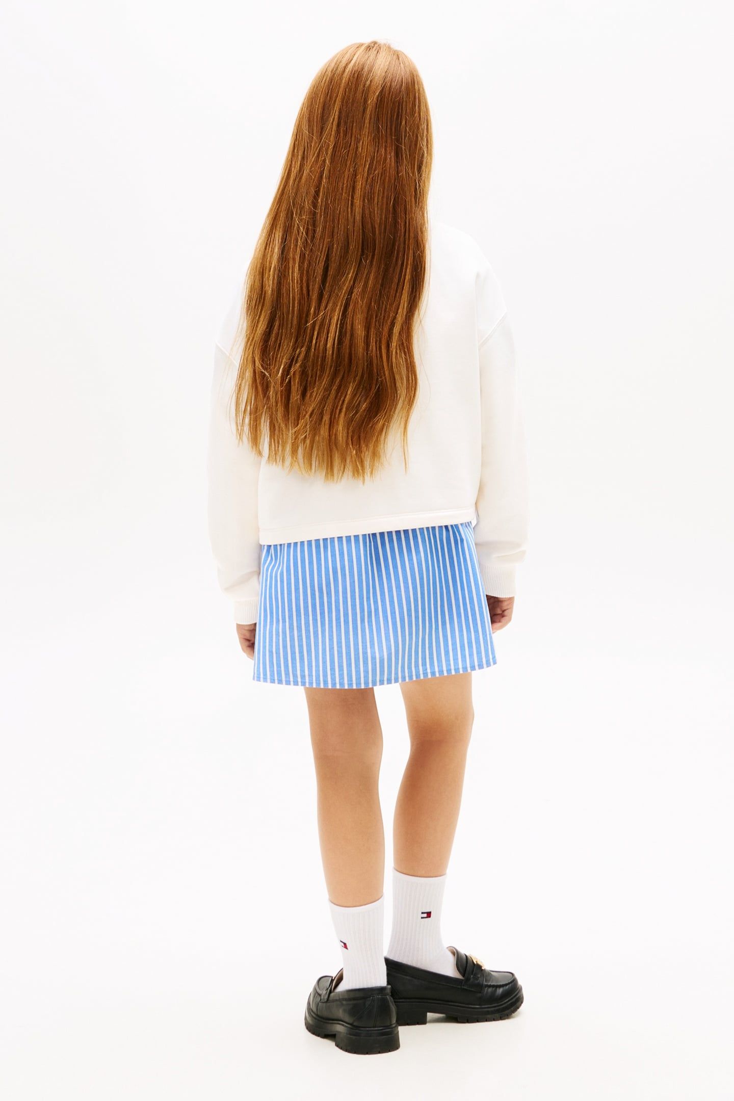 GIRLS GLITTER TOMMY CREW ANCIENT WHITE 2
