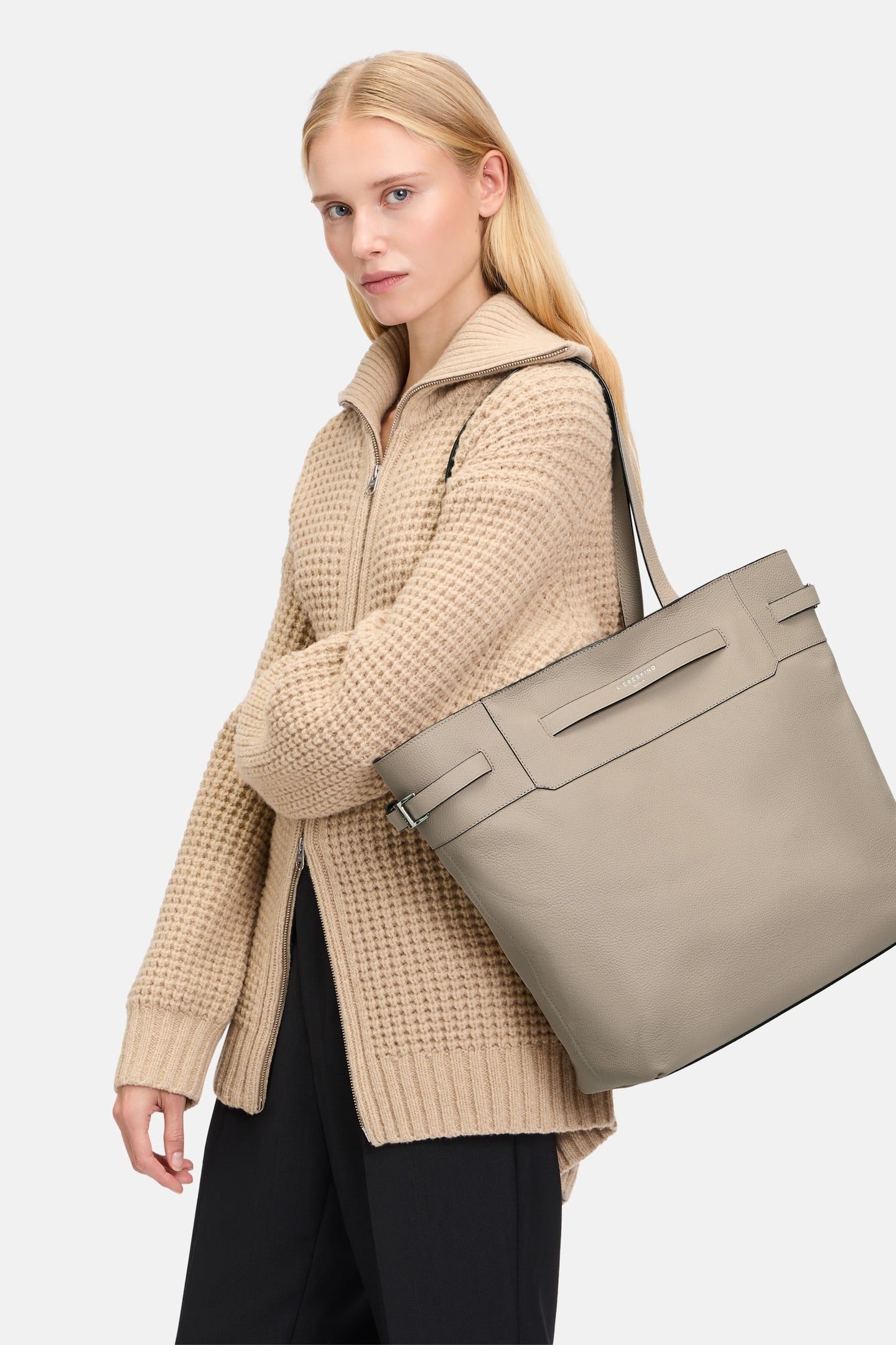 TOTE LARGE LIGHT TAUPE 1