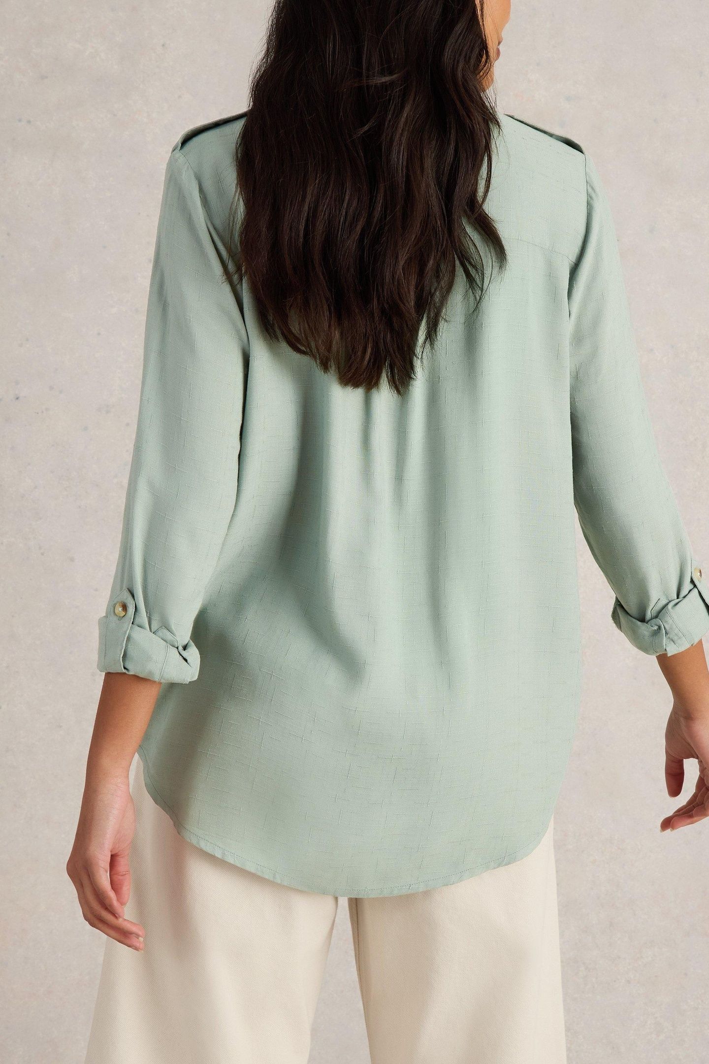 MISHA UTILITY SHIRT LIGHT GREEN 2
