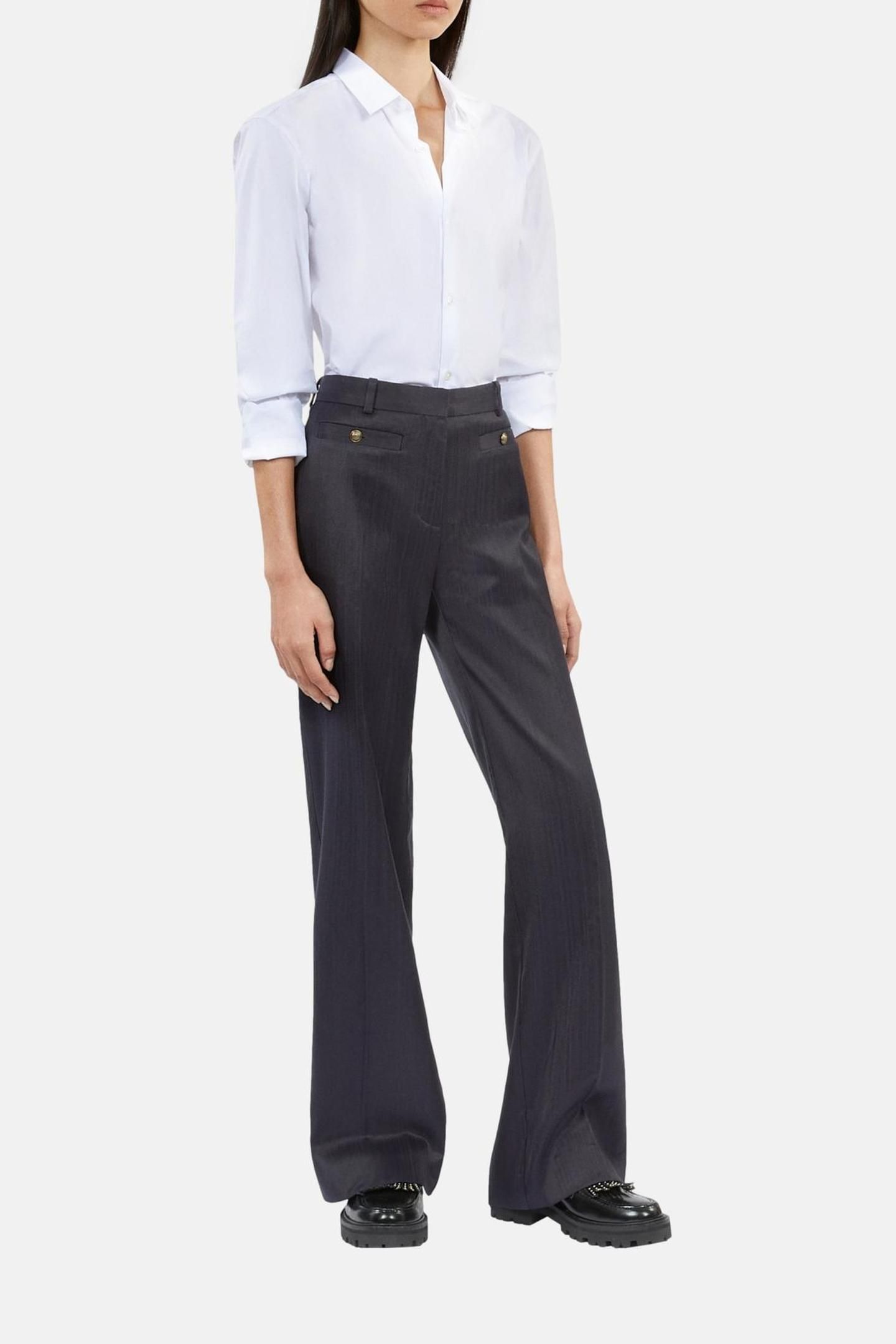 WIDE COSTUME TROUSERS NAVY 2