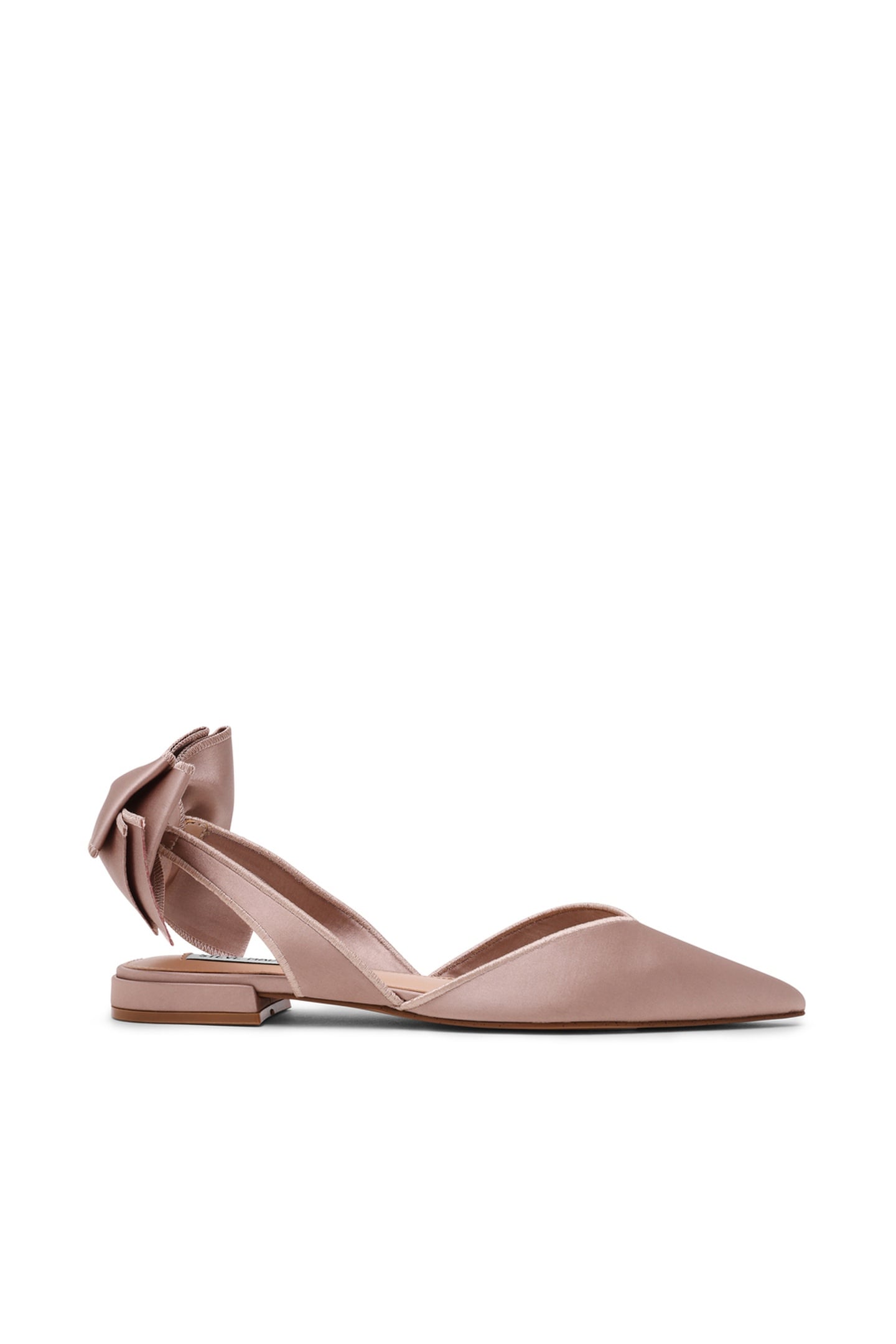 SYNTHIA FLAT SHOES TAUPE SATIN 1