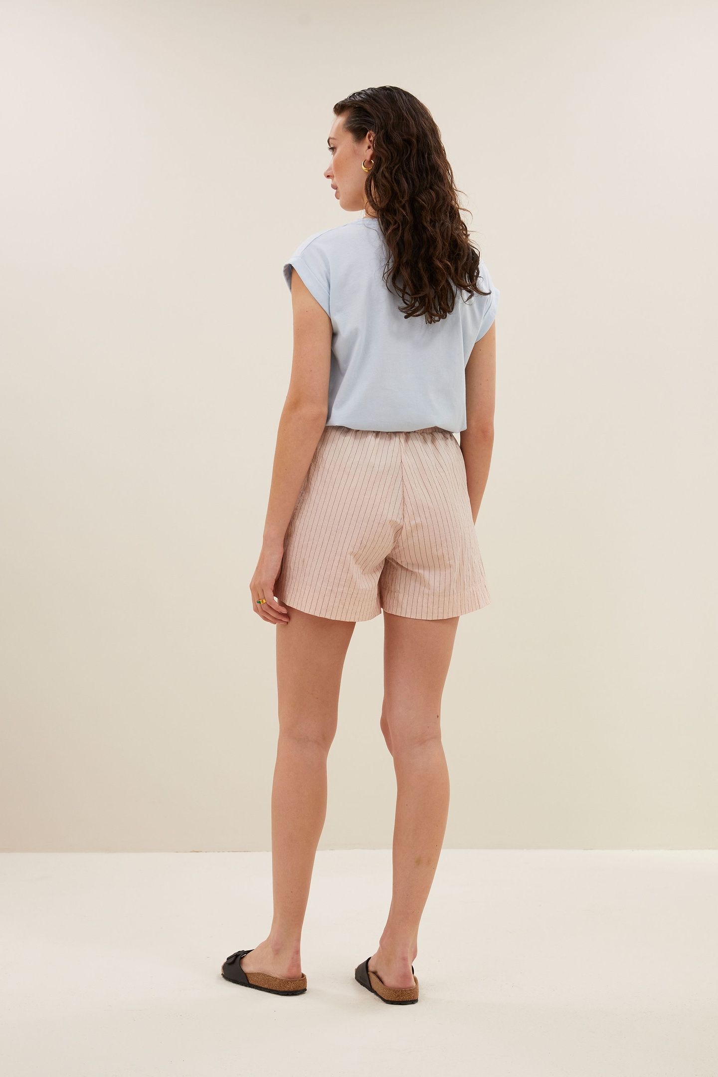 LIO STRIPE SHORTS ROSE STRIPE 5