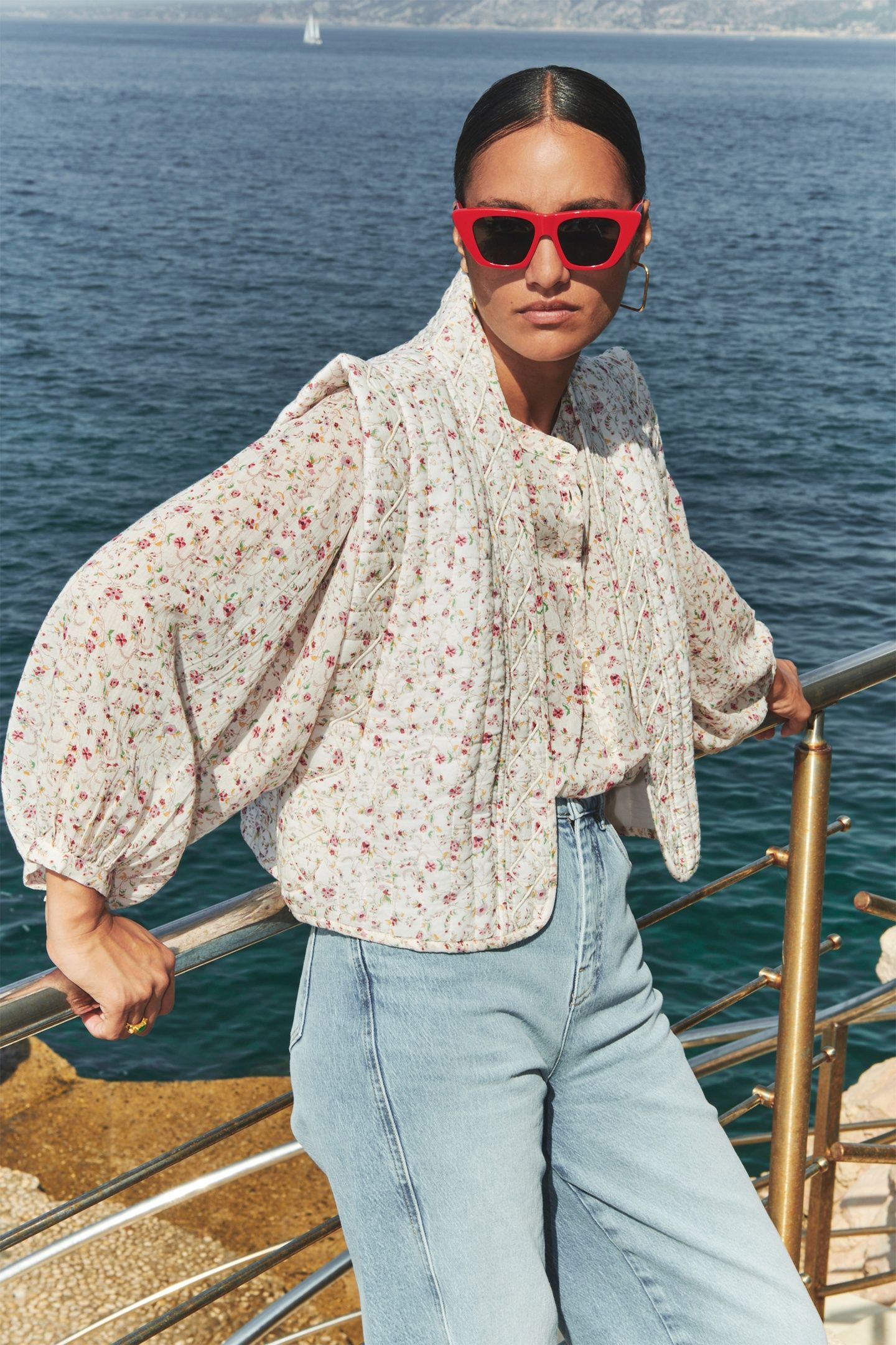ISLA FLOWER JACKET LITTLE FLOWER PRINT 7