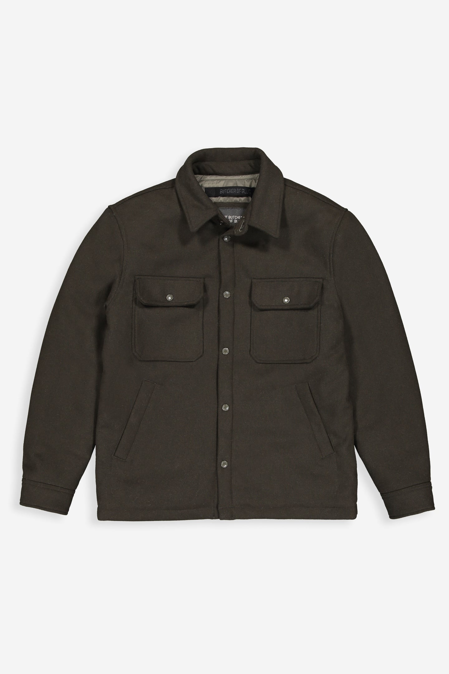 NORBU PADDED WOOL JACKET MOCHA BROWN 3