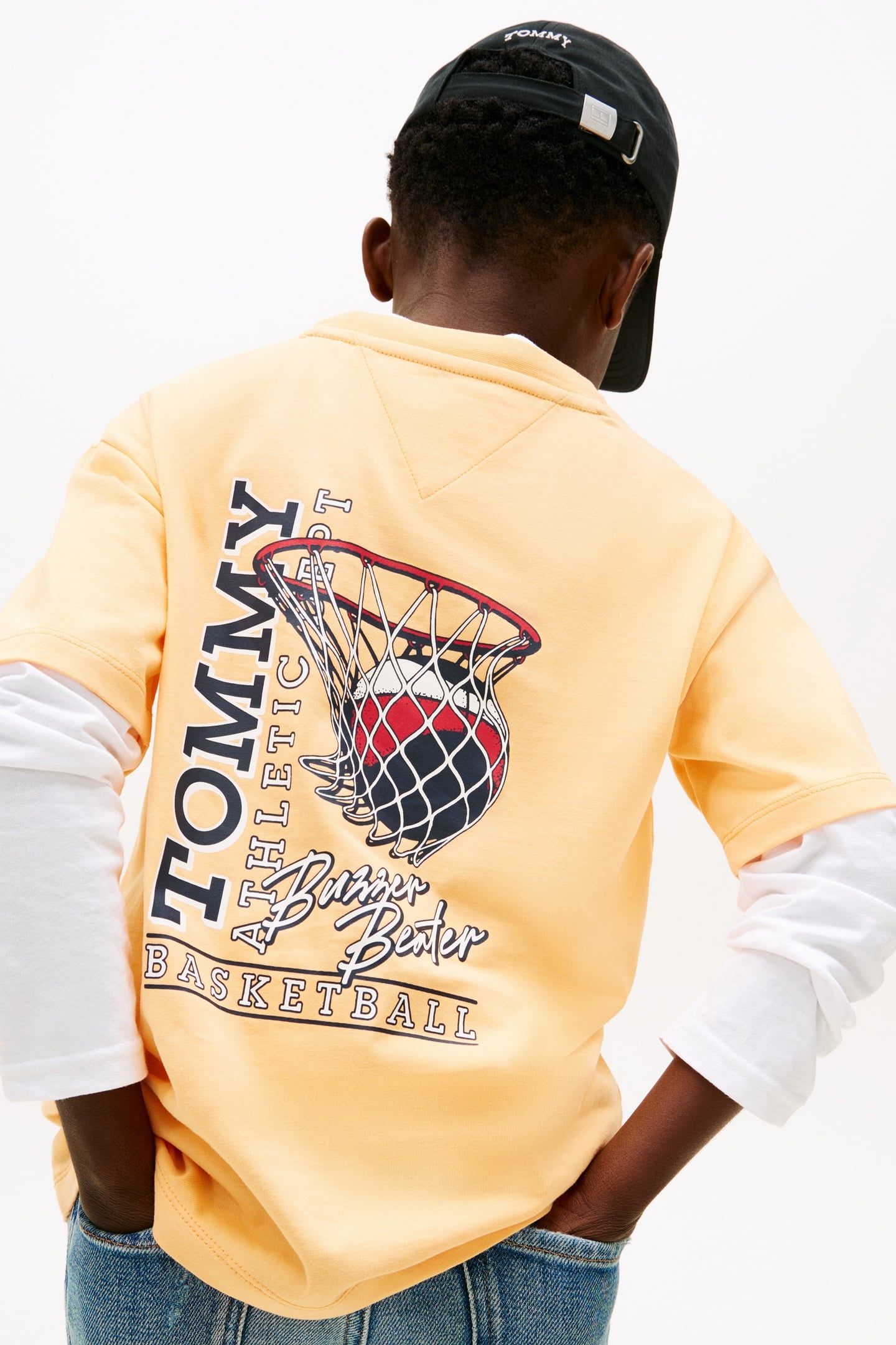 BOYS BASKETBALL GRAPHIC TEE FADED SUN KISS 4