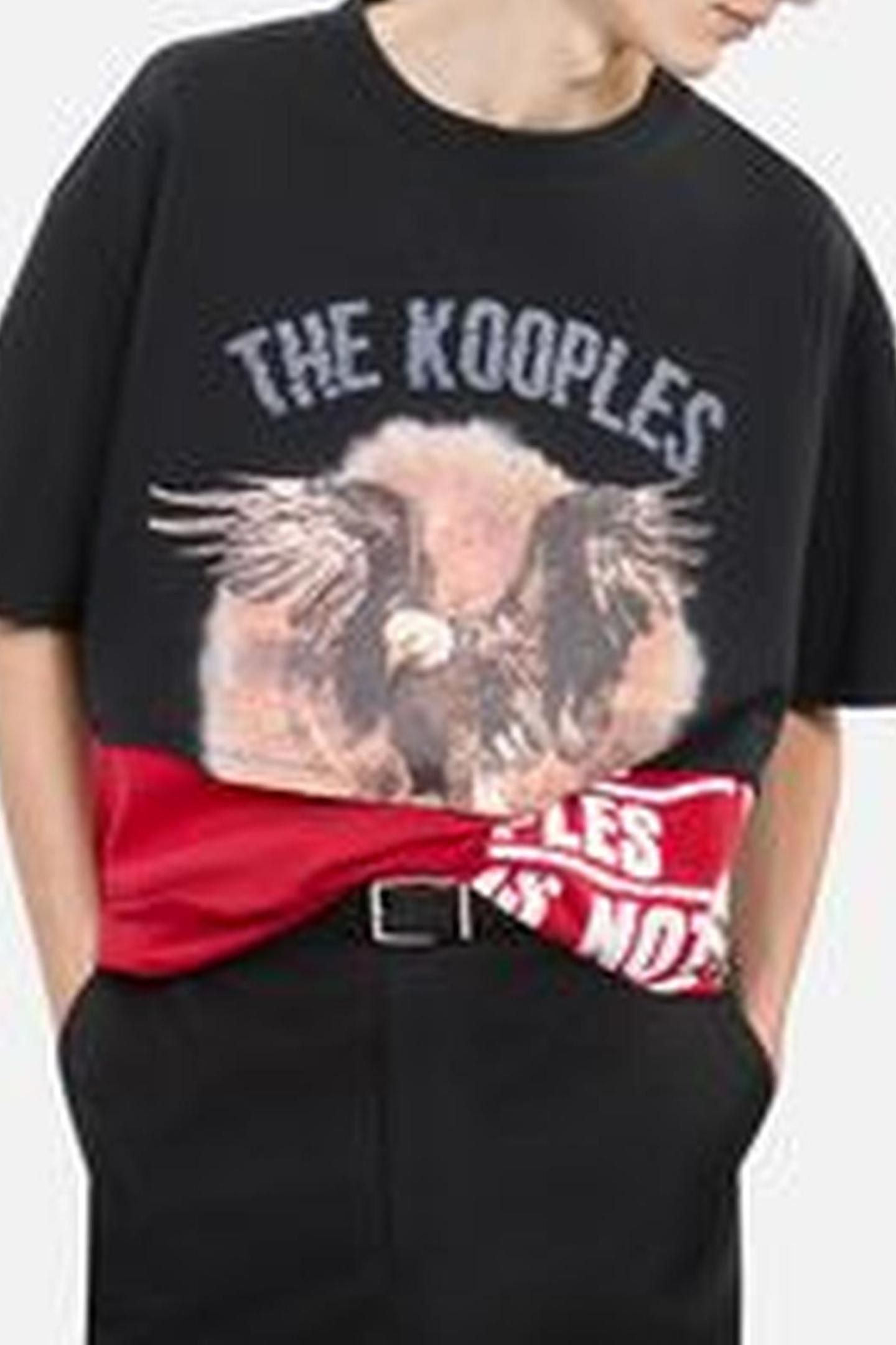 SHORT-SLEEVED T-SHIRT WITH PRINT ON THE FRONT BLACK WASHED 4