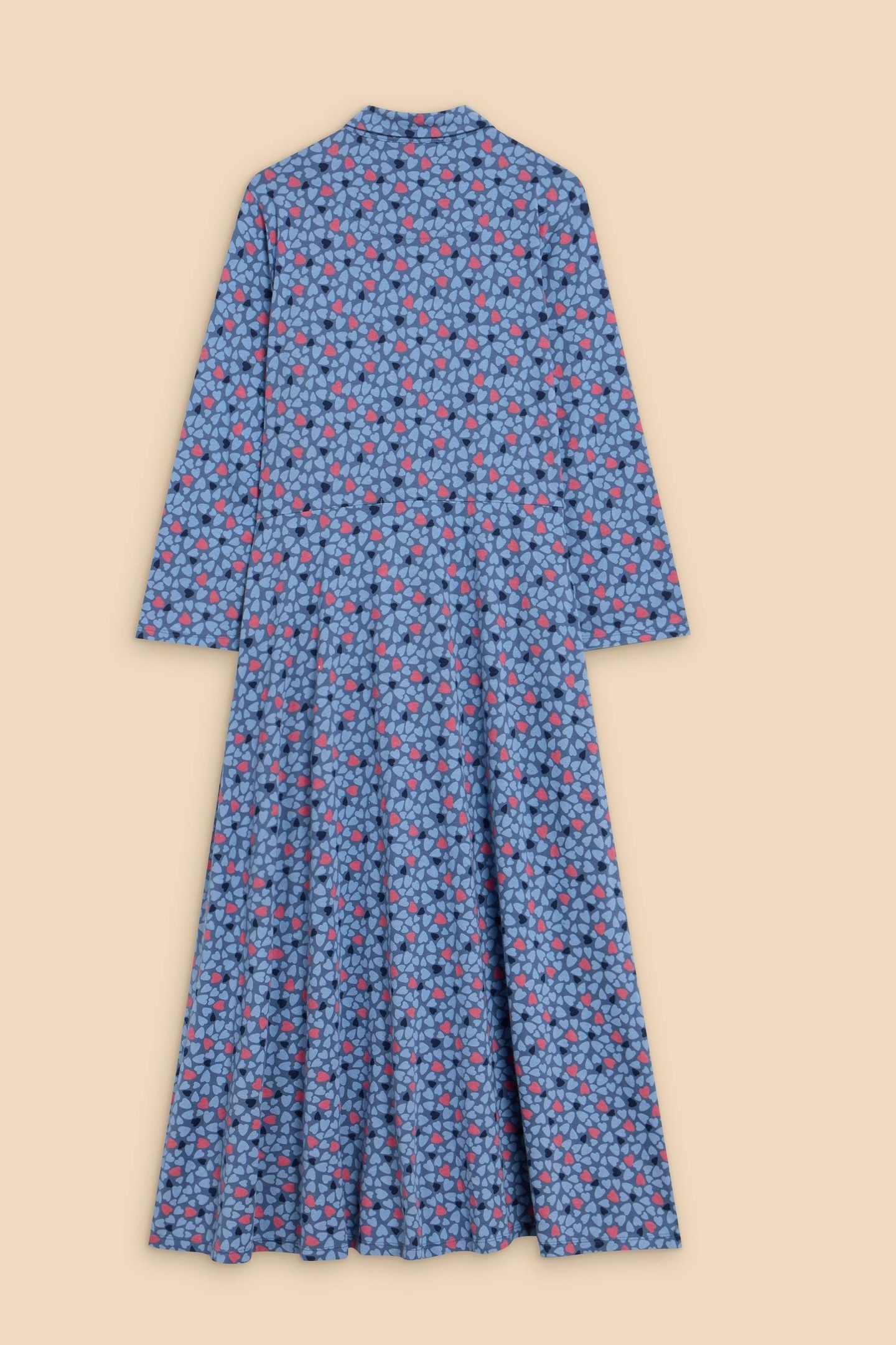 ADA JERSEY SHIRT DRESS BLUE MULTI 5