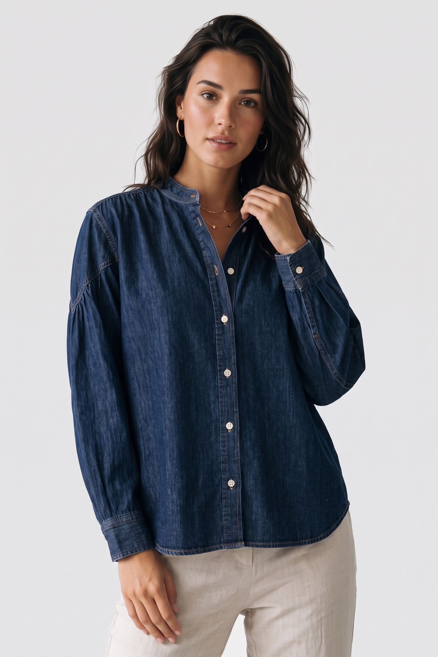 IDRO DENIM CHAMBREY BLUE 1