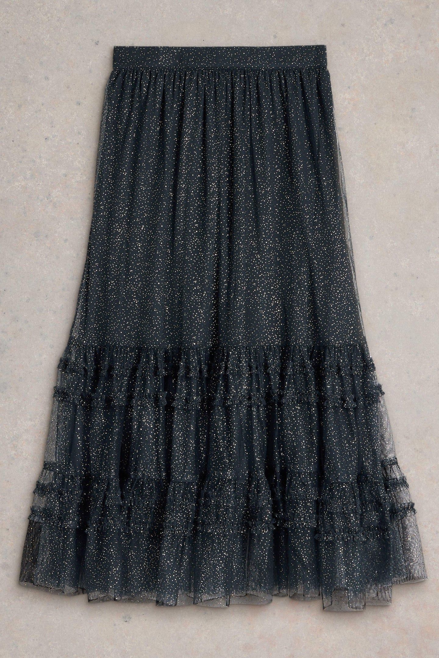 NOVA TULLE SPARKLE SKIRT NAVY MULTI 4
