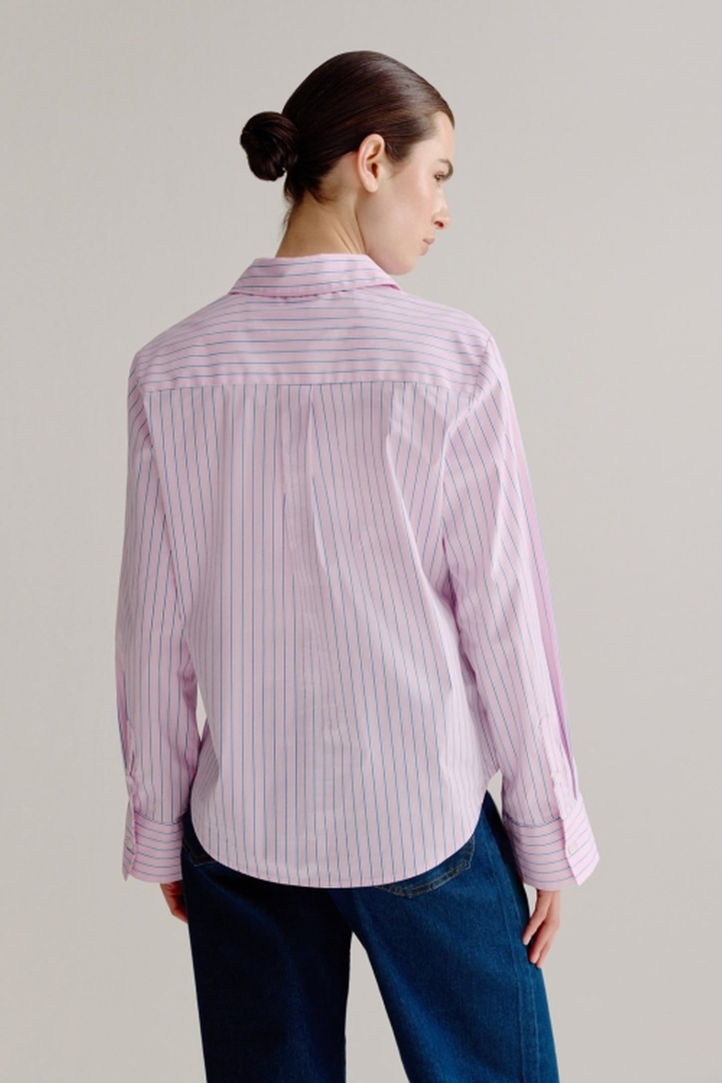 LEON BLOUSE LIGHT PINK STRIPE 3