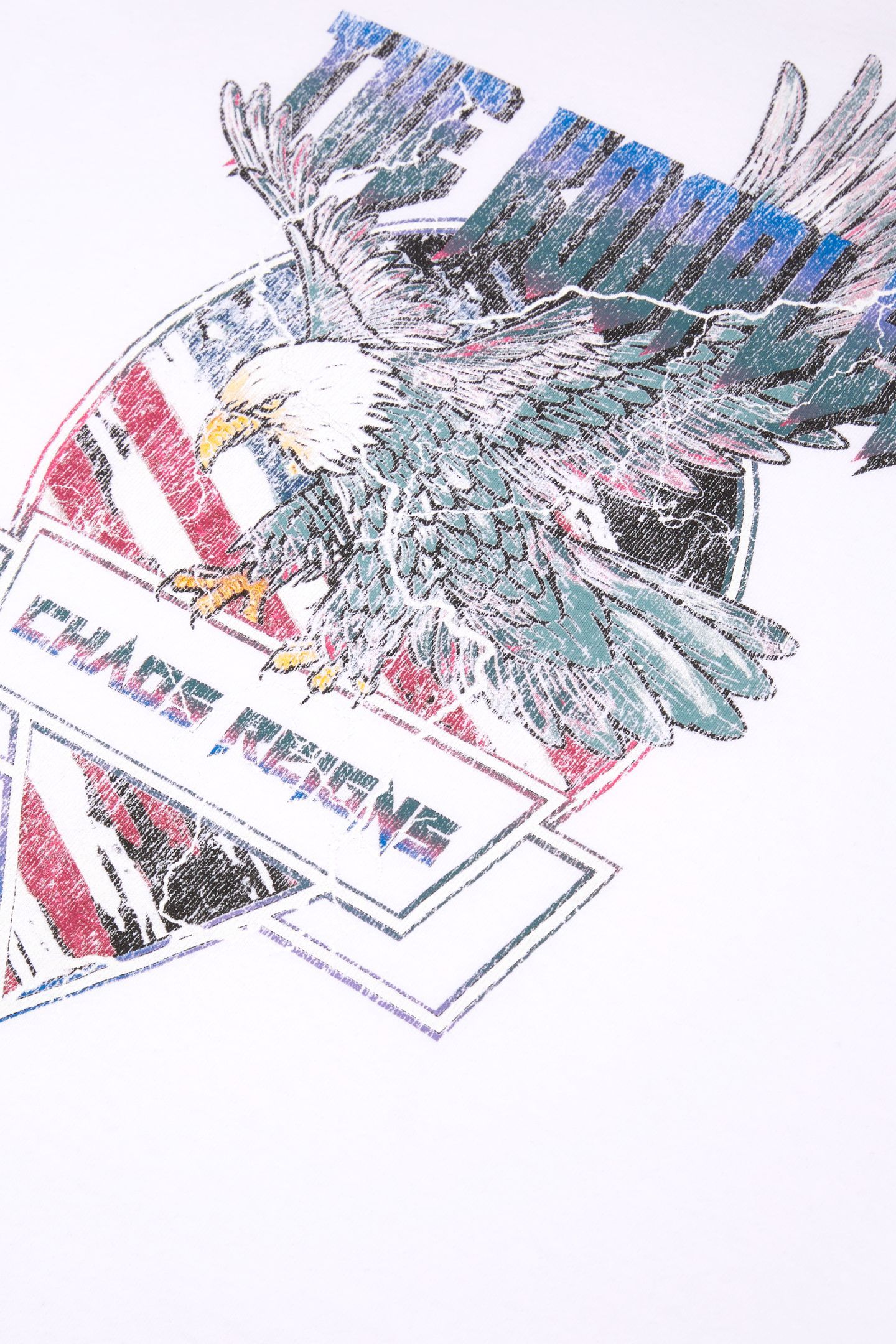 SHORT-SLEEVED T-SHIRT WITH EAGLE PRINT WHITE 6