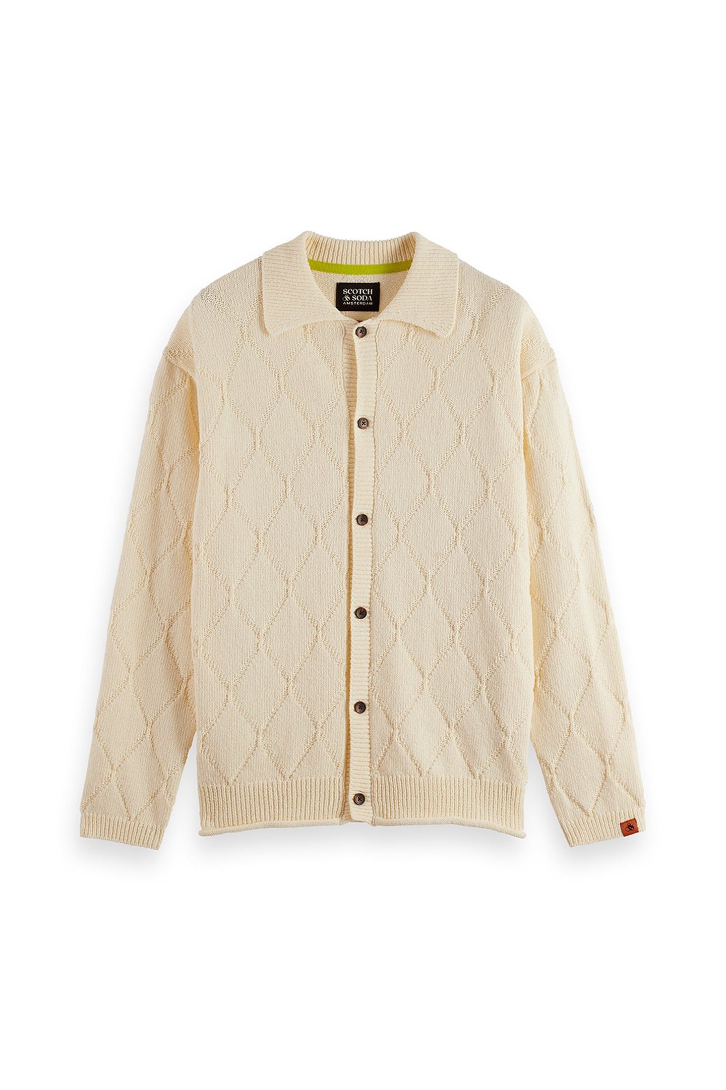 OPEN WORK LONG SLEEVE SHIRT EGGNOG 3