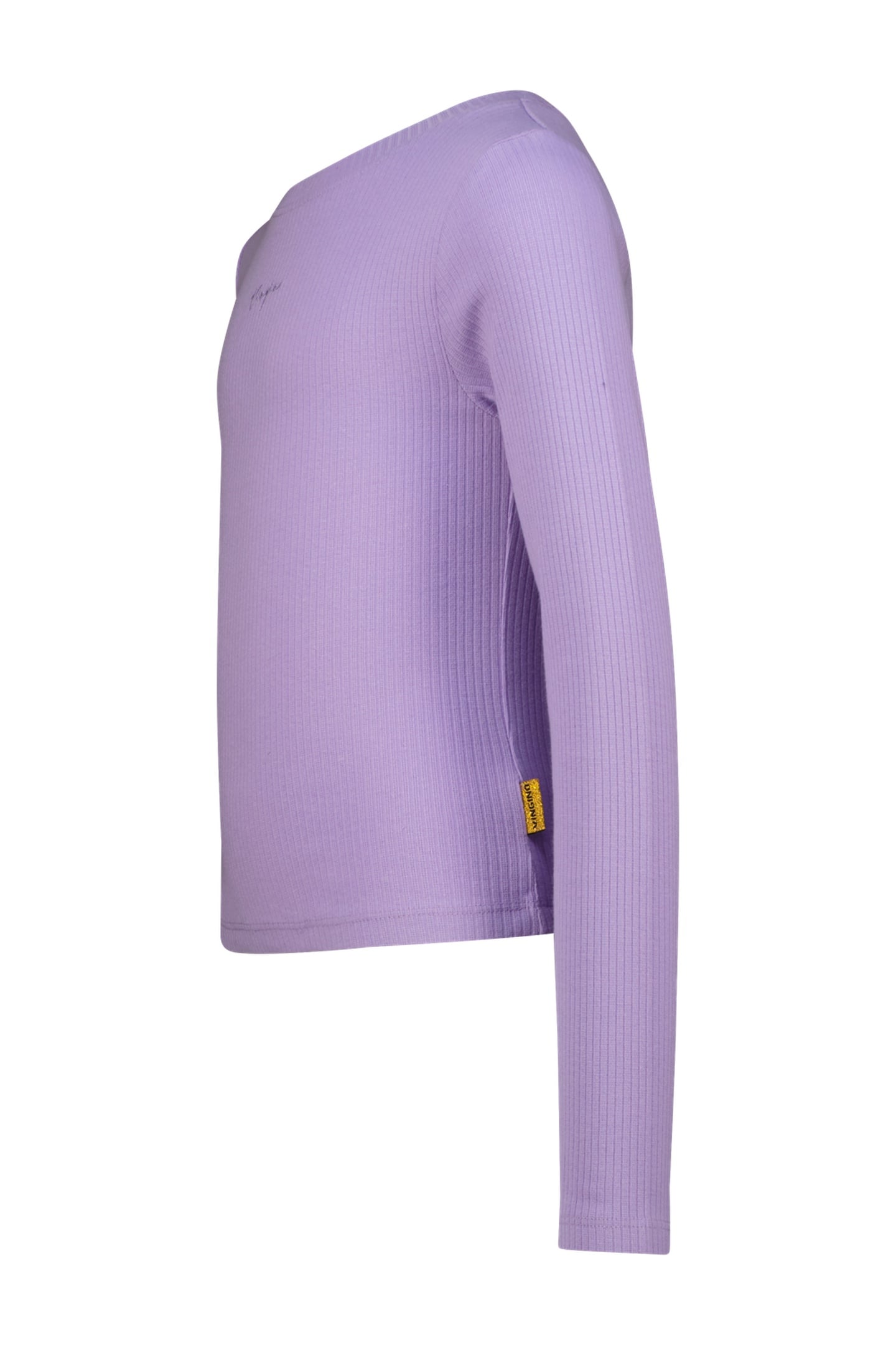 GIRLS BASIC RIB TOP T-SHIRT VERBENA LILAC 2