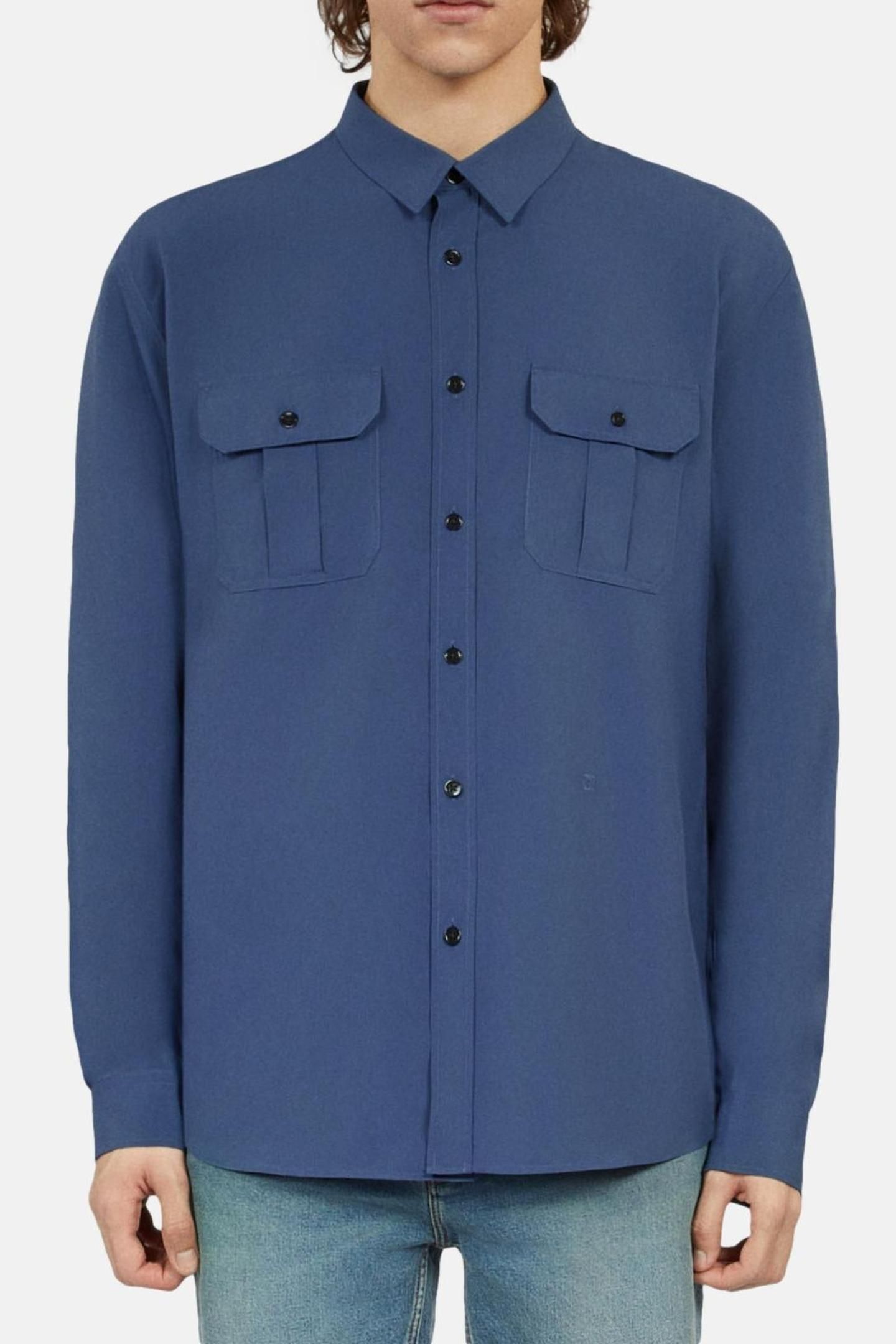 LONG-SLEEVED SHIRT MIDDLE NAVY 1