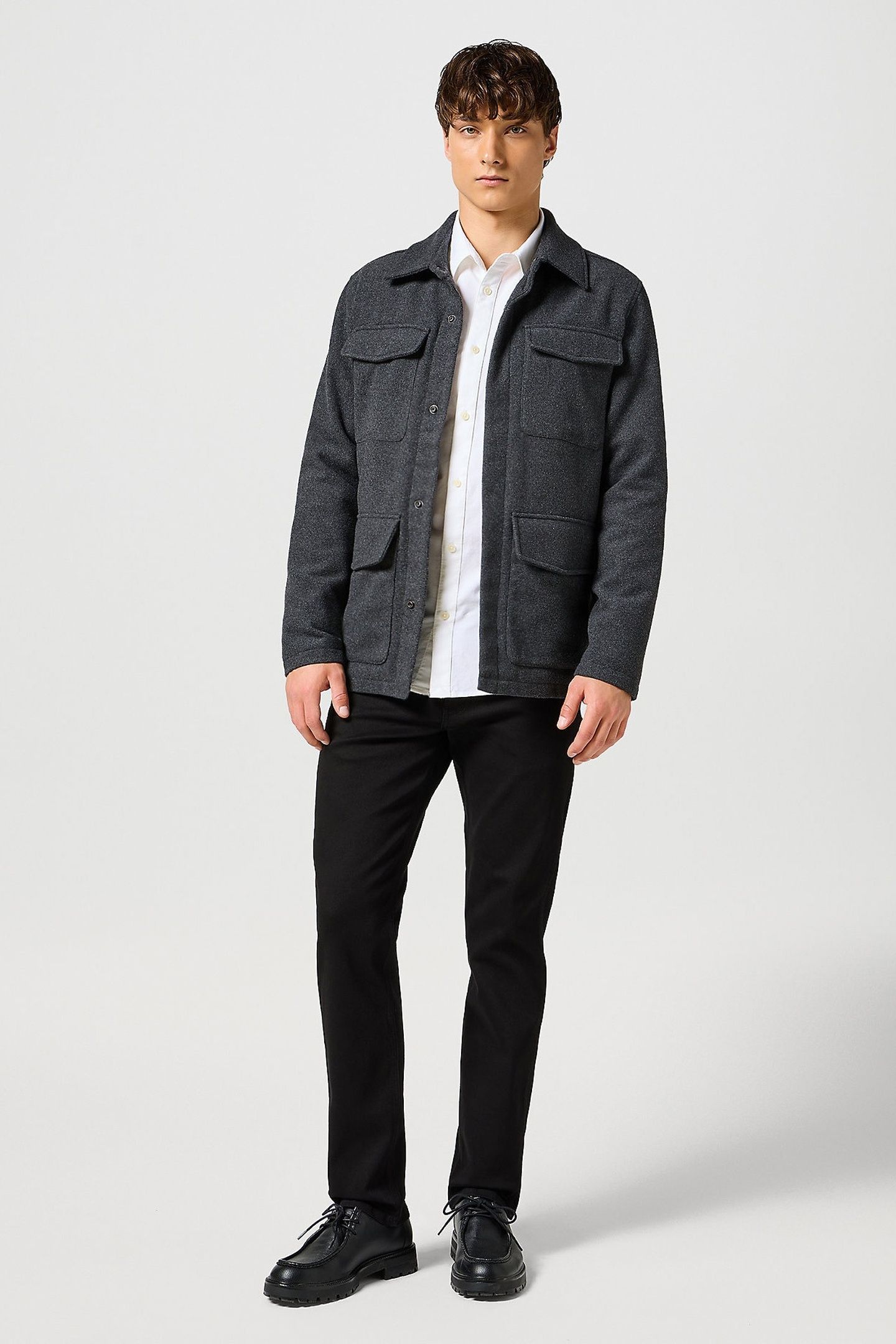 JACKET CHARCOAL HEATHER GREY 1