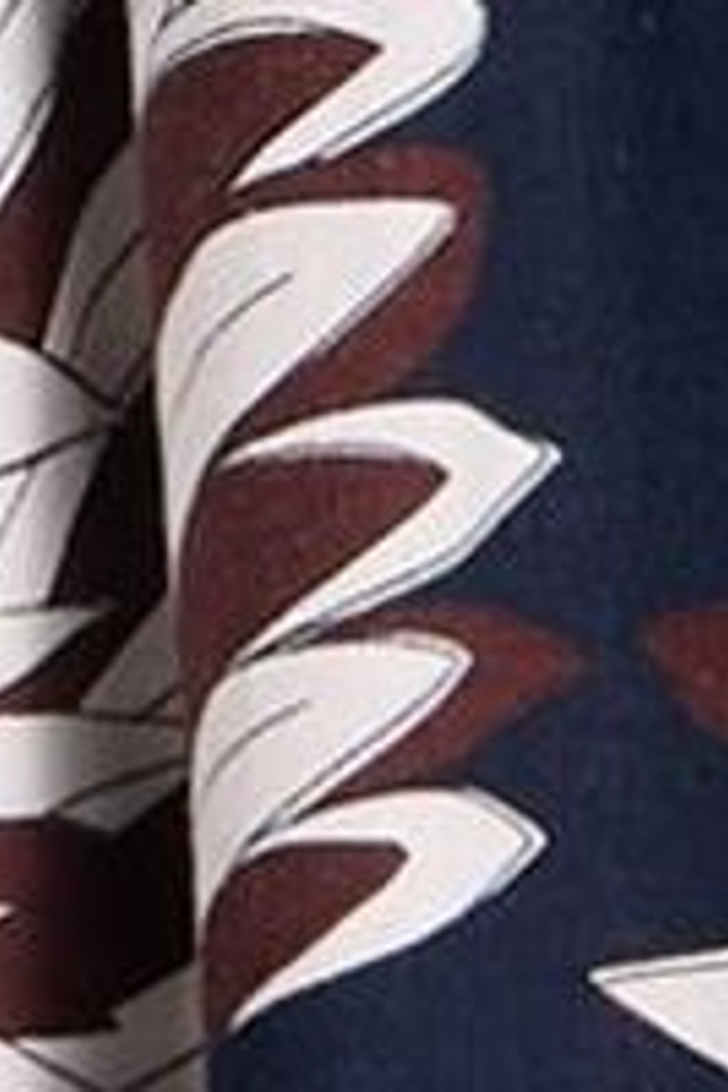 CLOVE LINEN BLEND DRESS NAVY PRINT 5