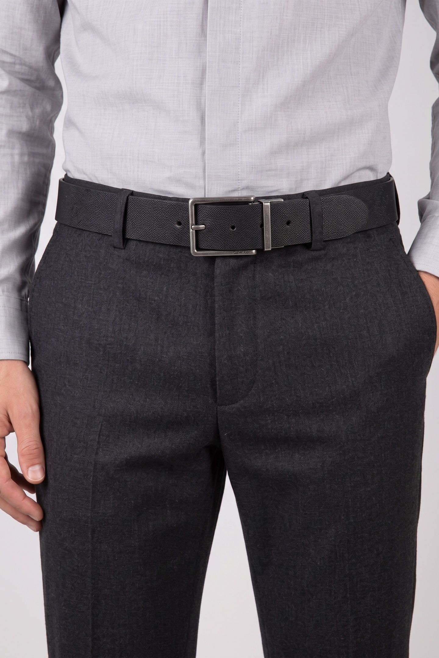 WARMTH BUCKLE 40MM REVERSIBLE BELT BLACK/COGNAC/ANTIQUE SILV 3